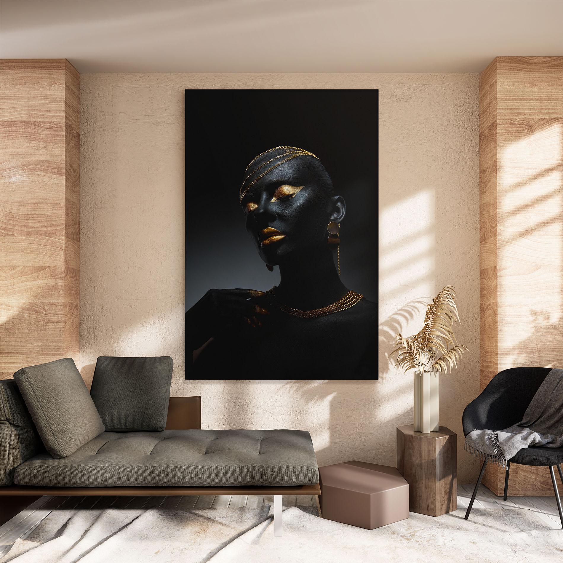 Leinwandbild Beauty Gold mockup 8