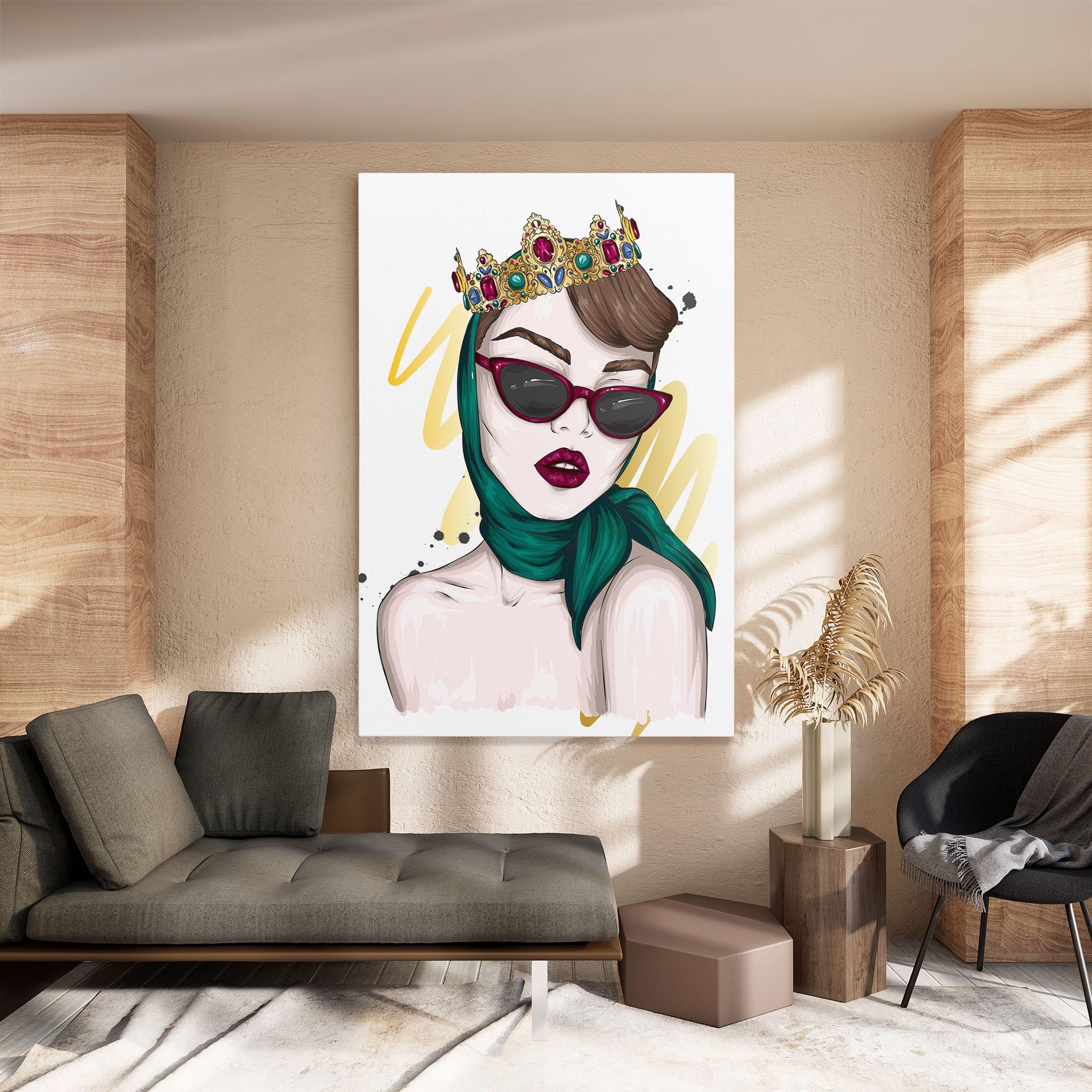 Leinwandbild Diva Crown mockup 8