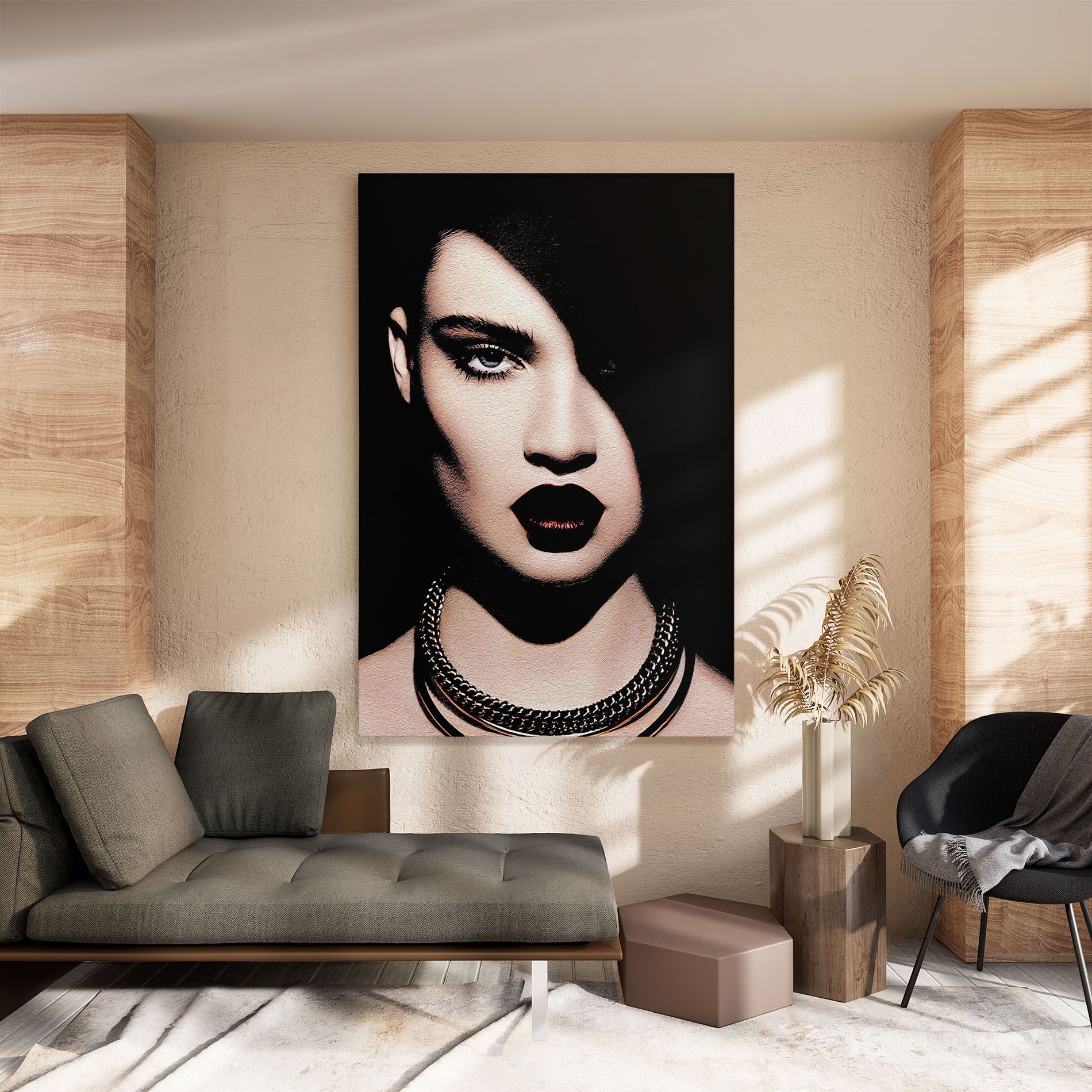 Gold Necklace mockup 8