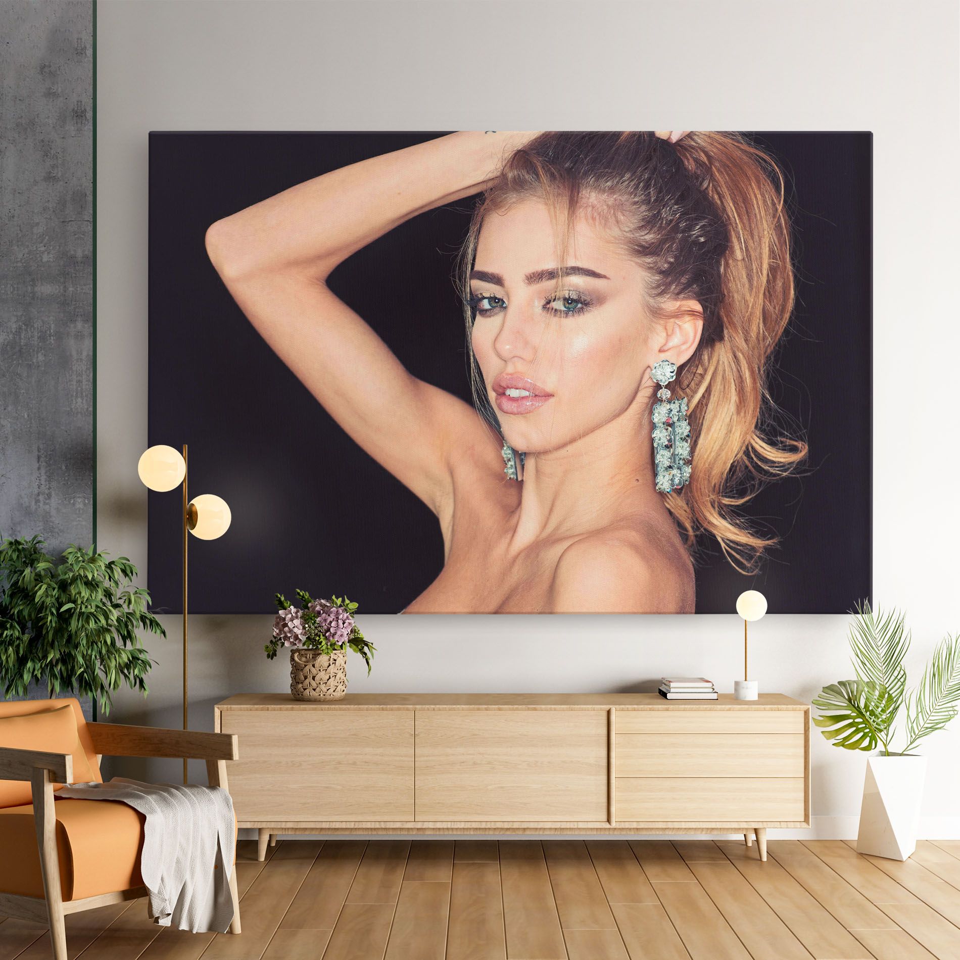 Flower Earrings mockup 9