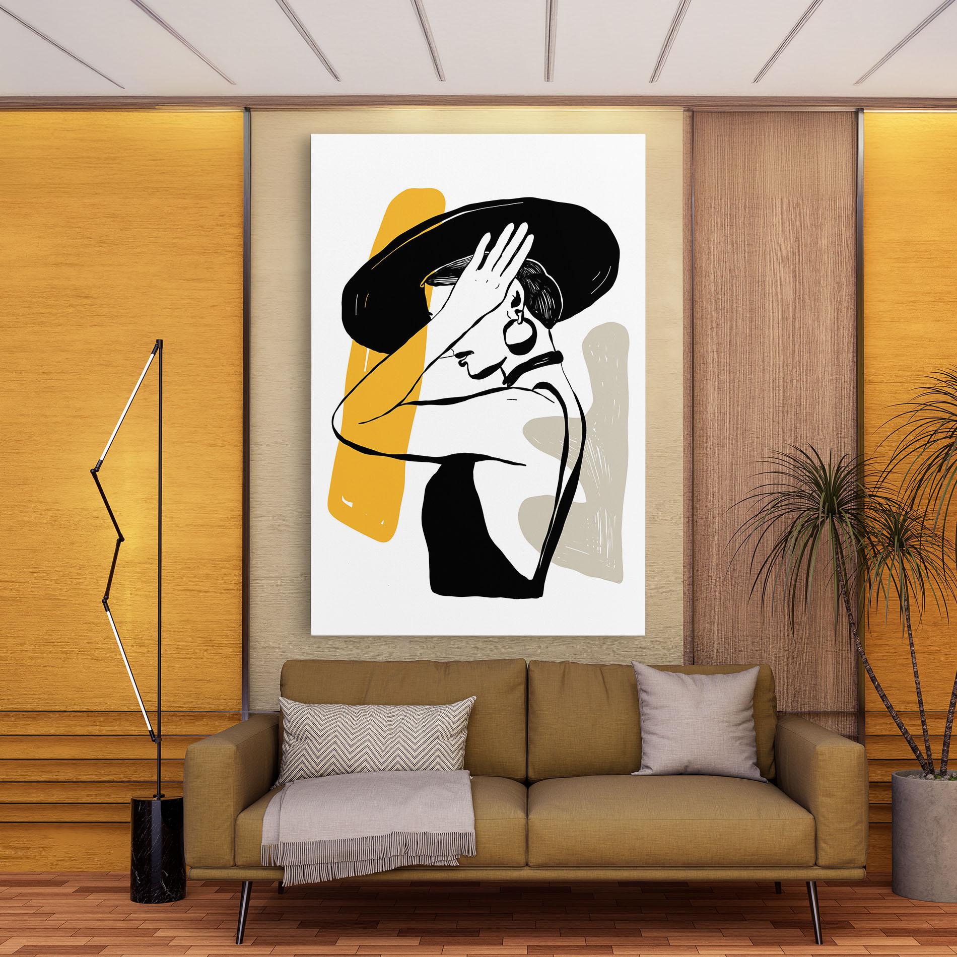 Leinwandbild Big Earring mockup 9