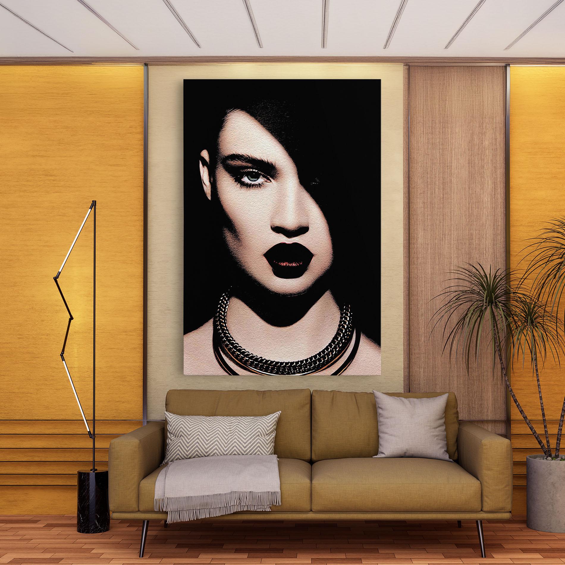 Leinwandbild Gold Necklace mockup 9