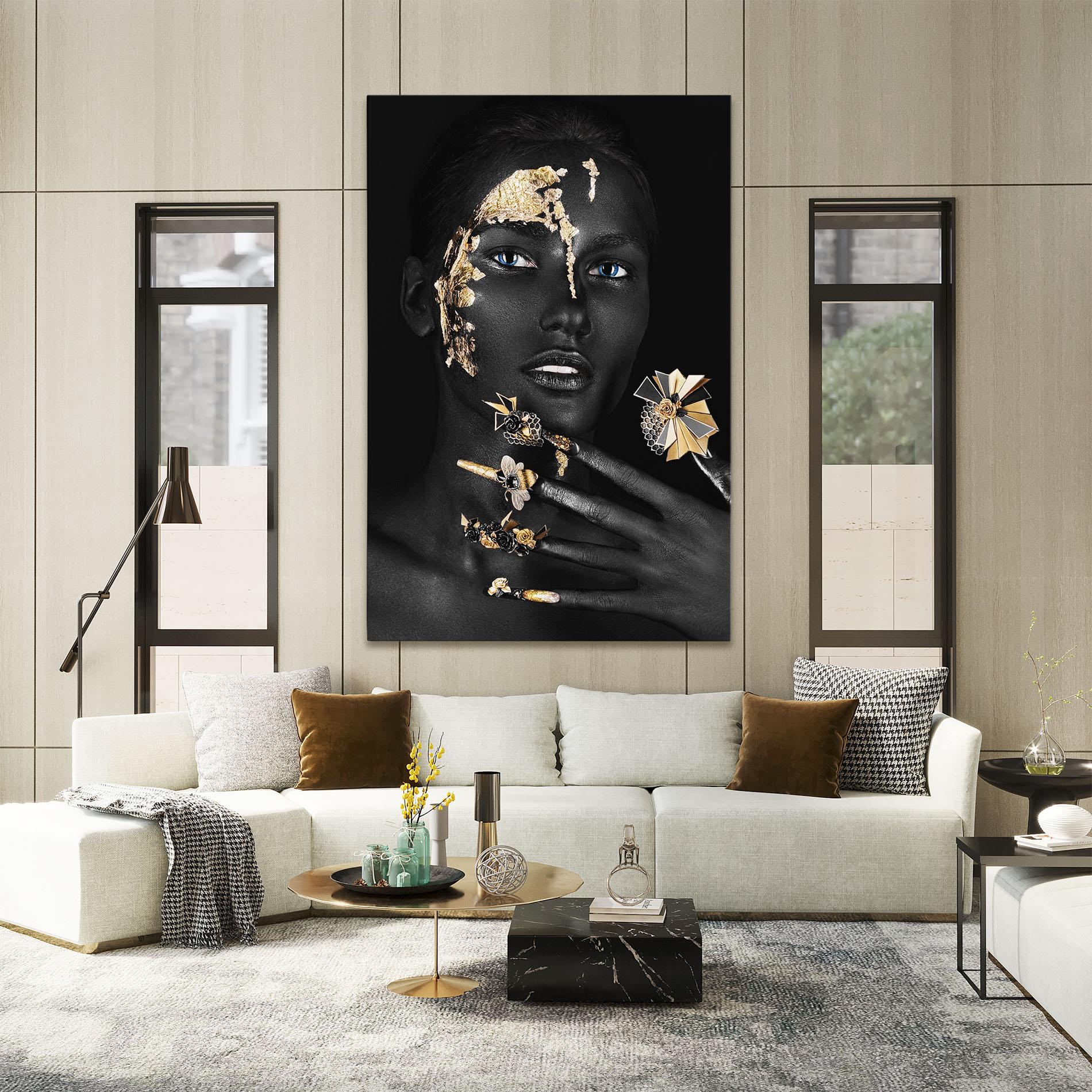 Leinwandbild Black Art Makeup mockup 2