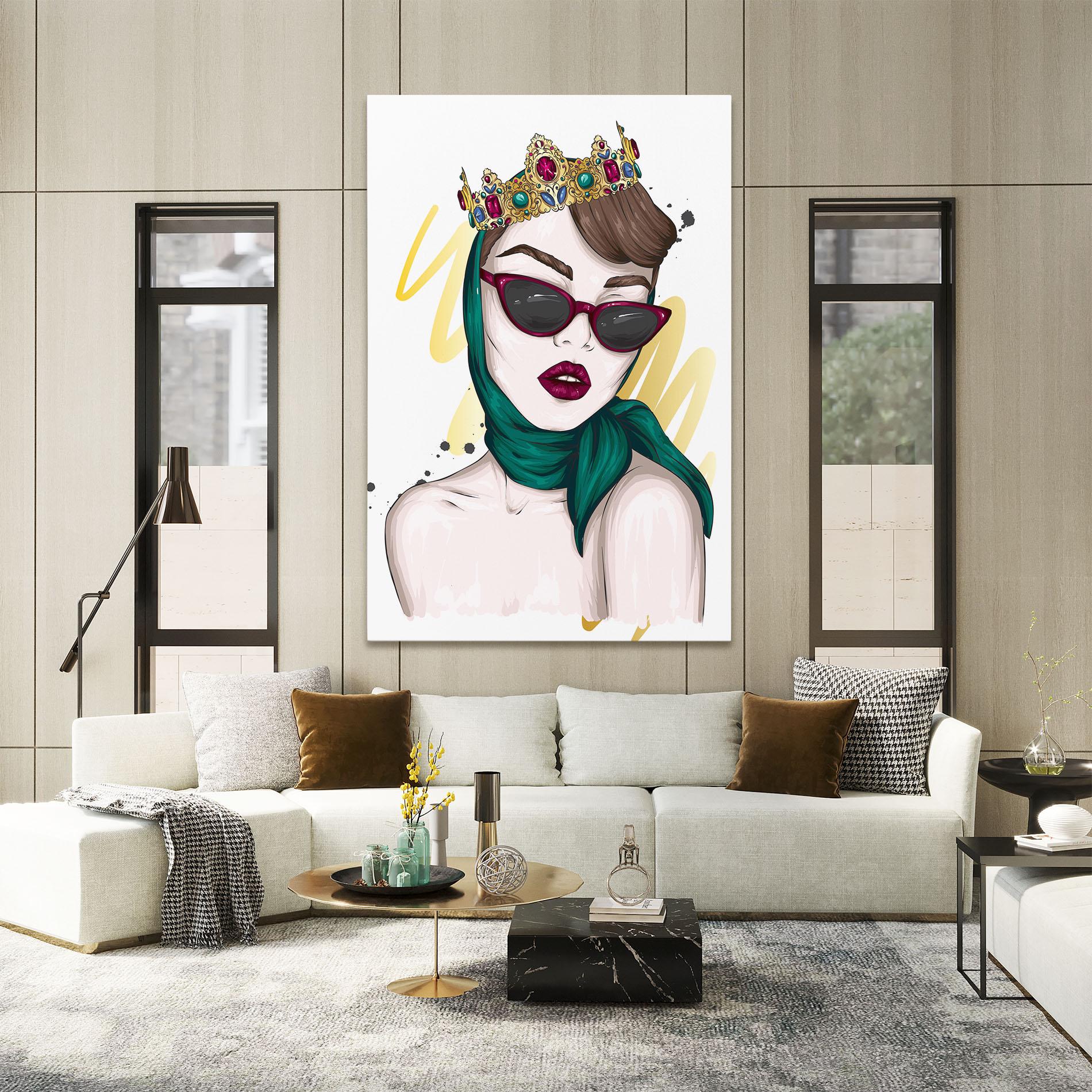 Leinwandbild Diva Crown mockup 2