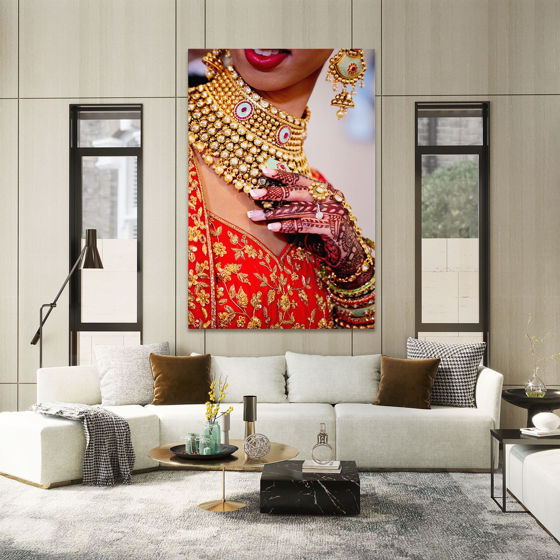 Gold Beautiful Jewelry mockup 2