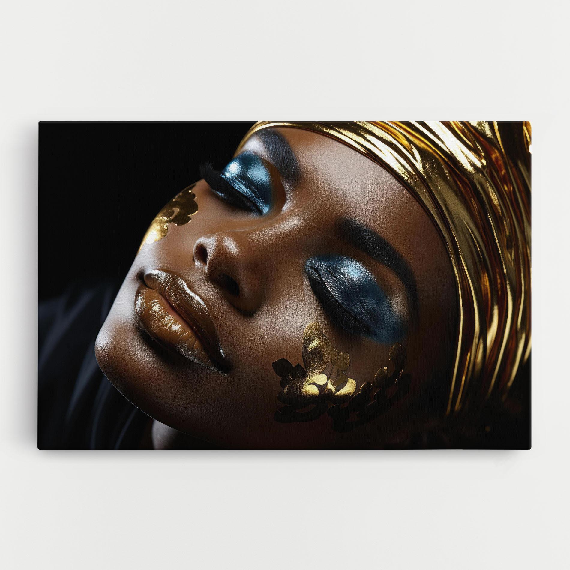 Leinwandbild Dark Blue Makeup mockup 0