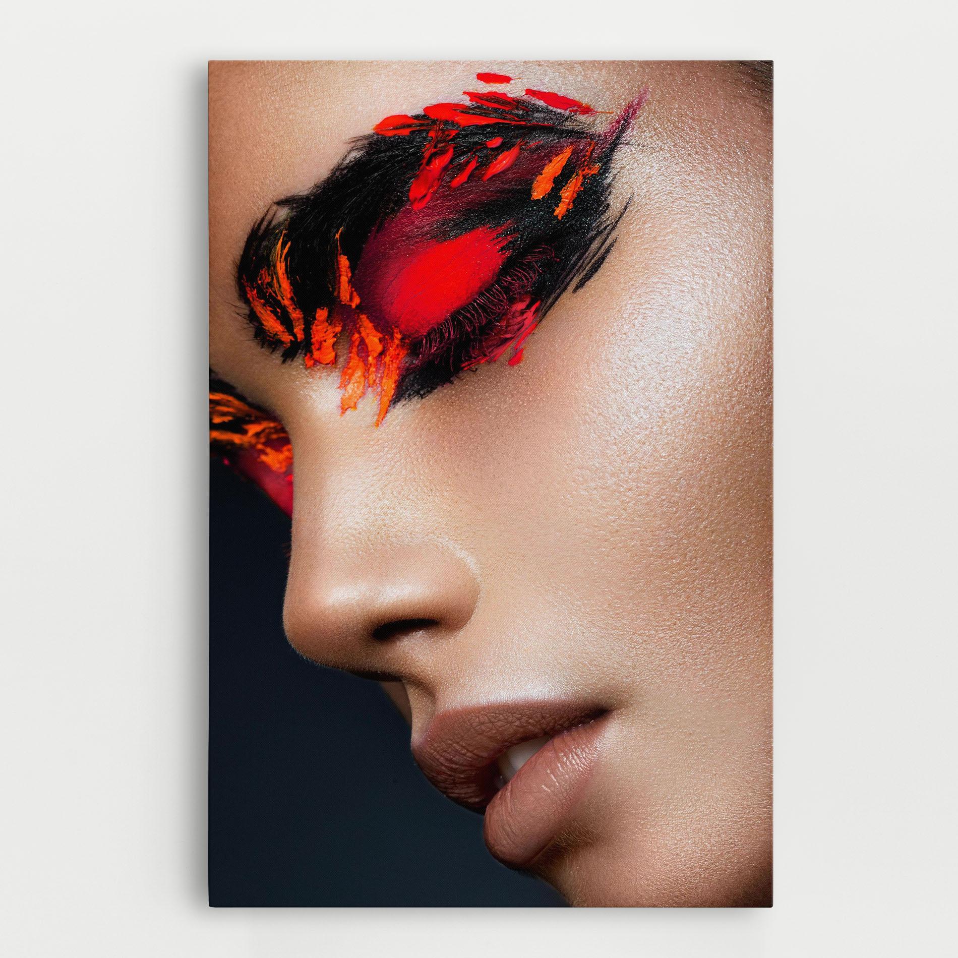 Leinwandbild Fire Make Up mockup 0