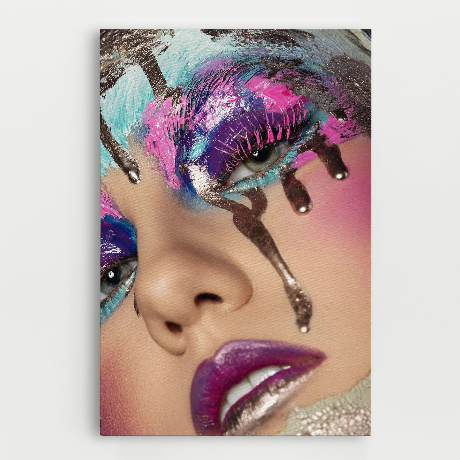 Leinwandbild Pretty Pink Eyelashes mockup 0