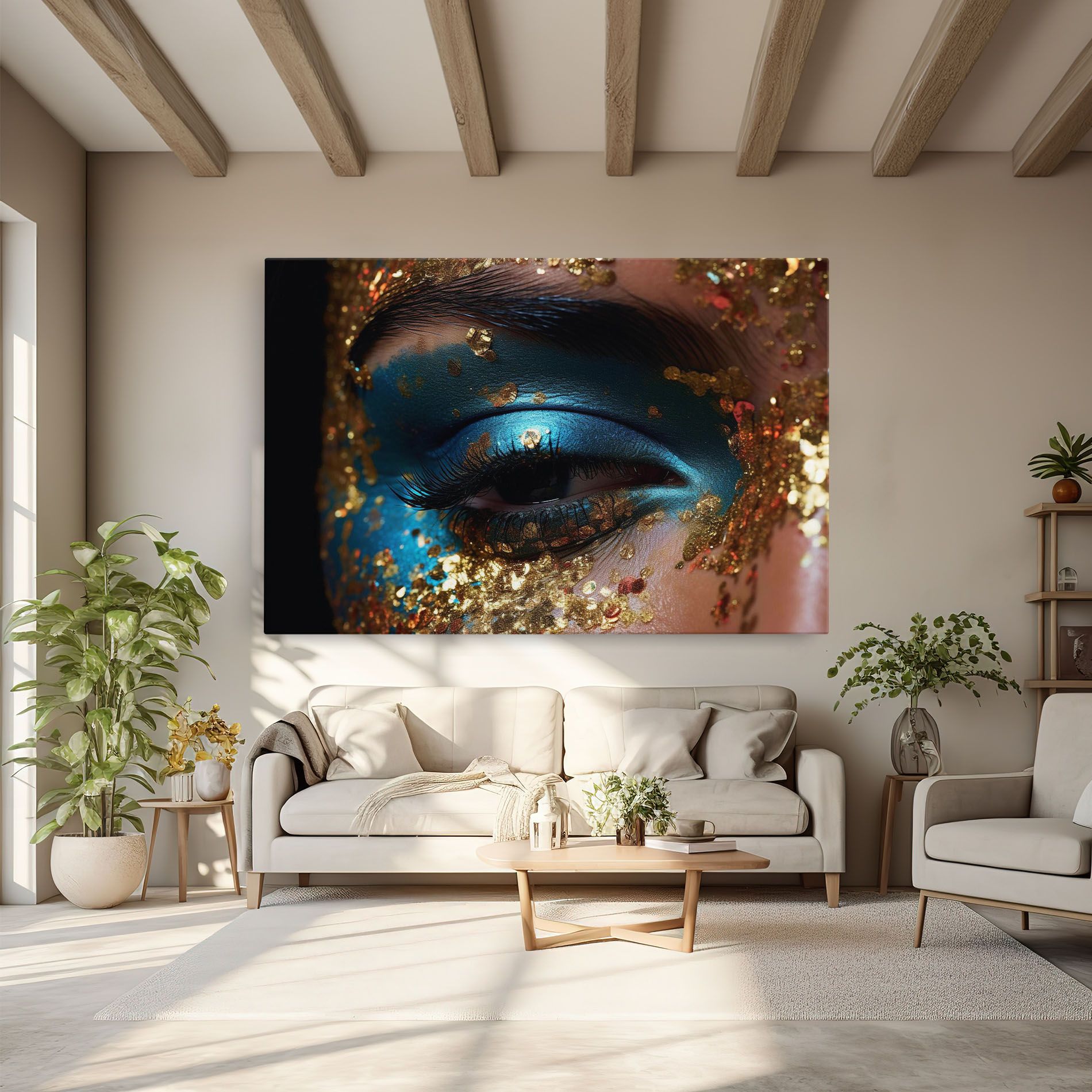 Blue Gold Glitter mockup 6