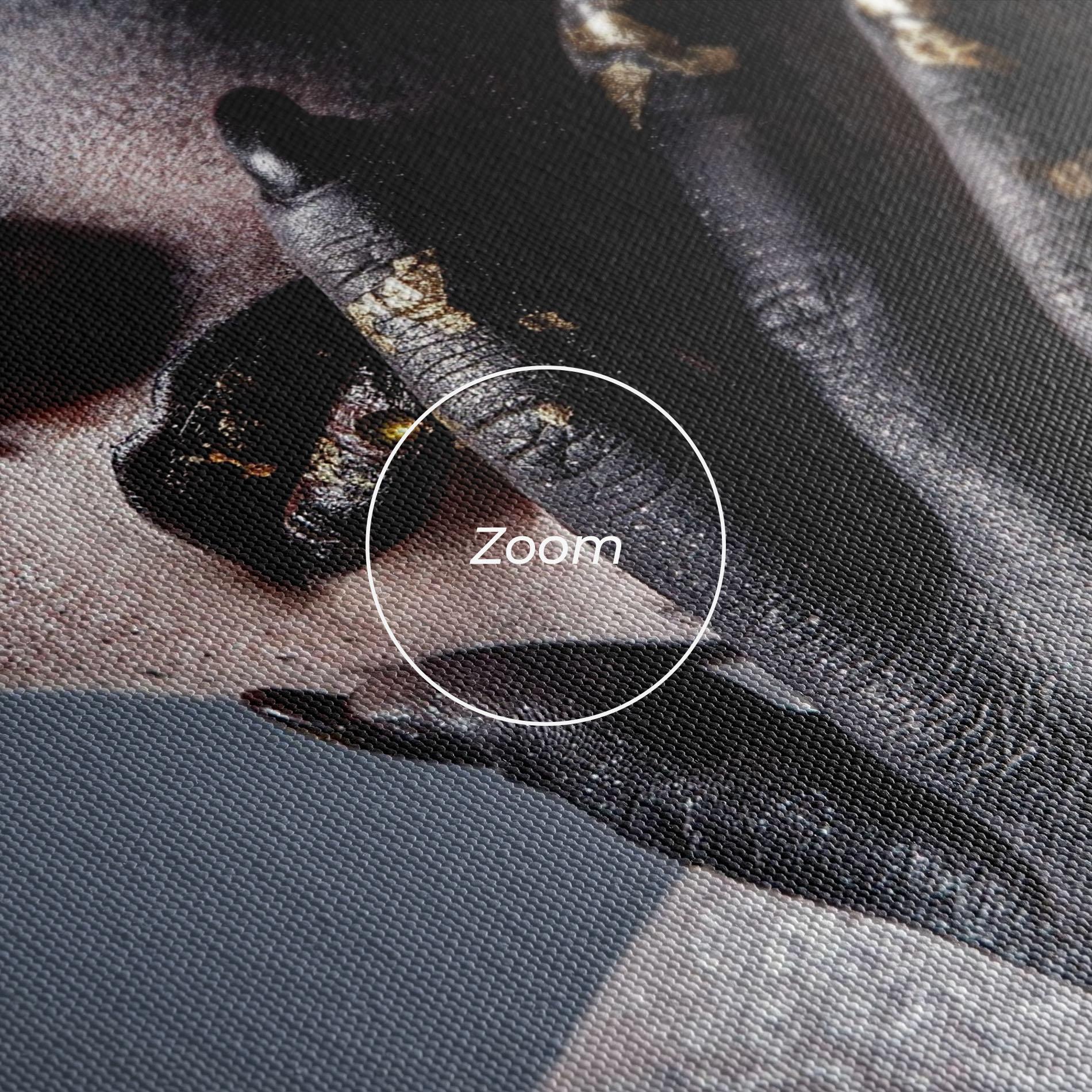 Leinwandbild Artistic Black Makeup mockup 3