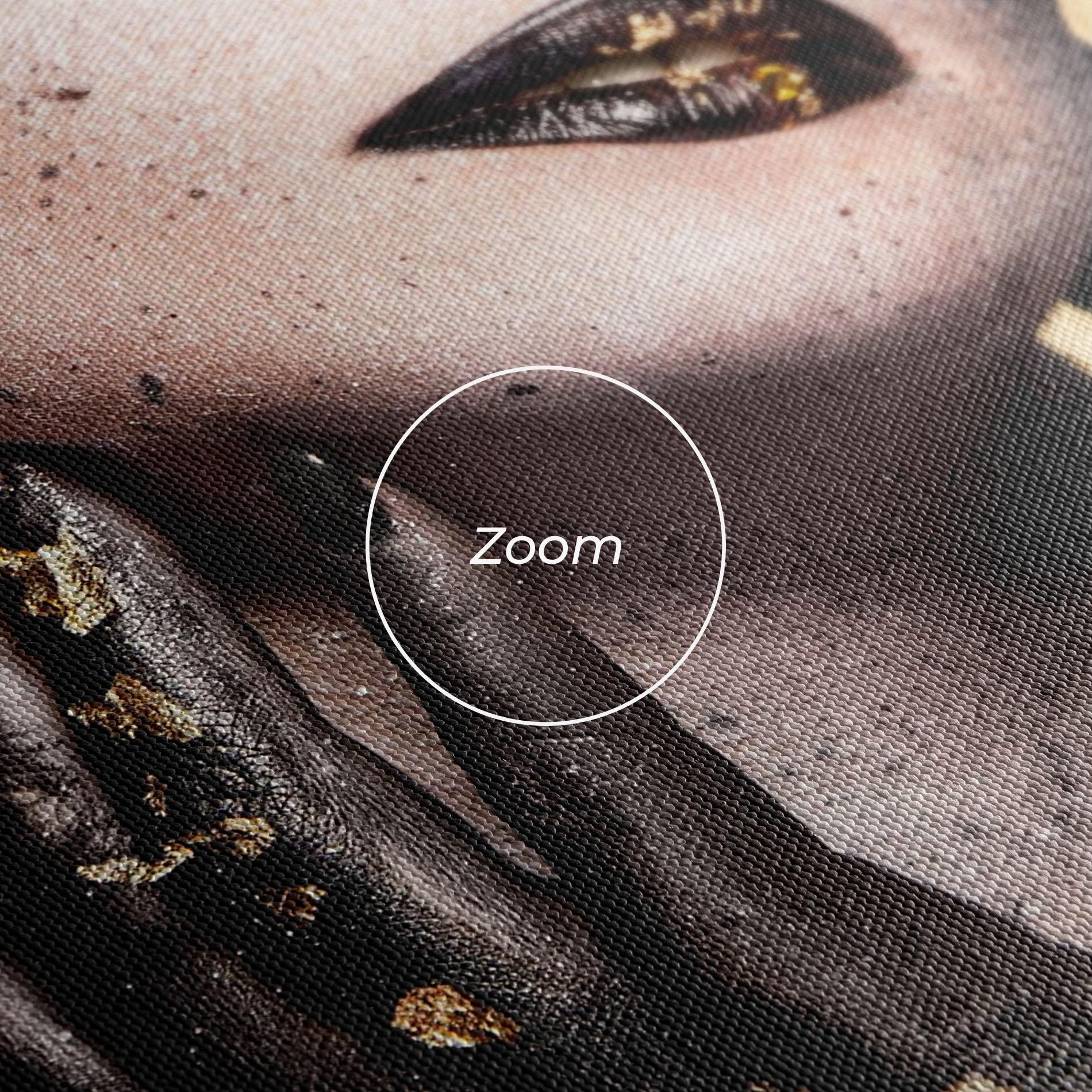 Leinwandbild Artistic Glitter Makeup mockup 3