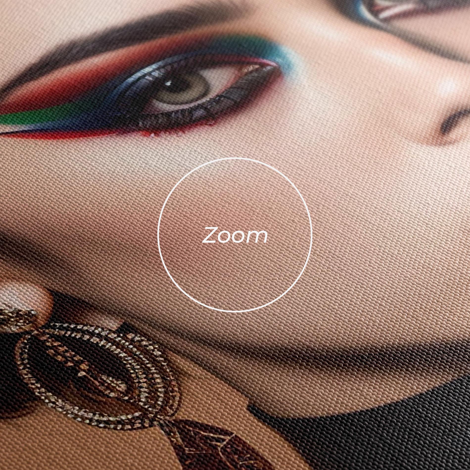 Leinwandbild Black Lips Makeup mockup 3