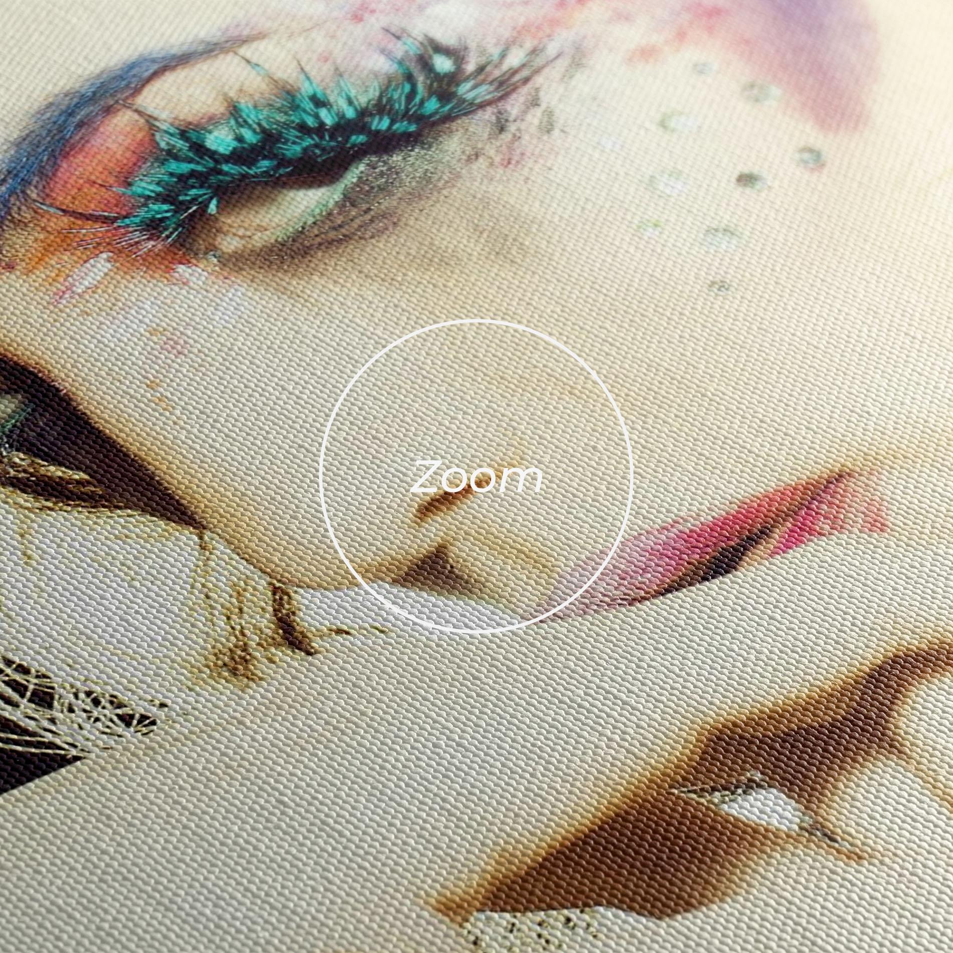 Leinwandbild False Feather Eyelashes mockup 3