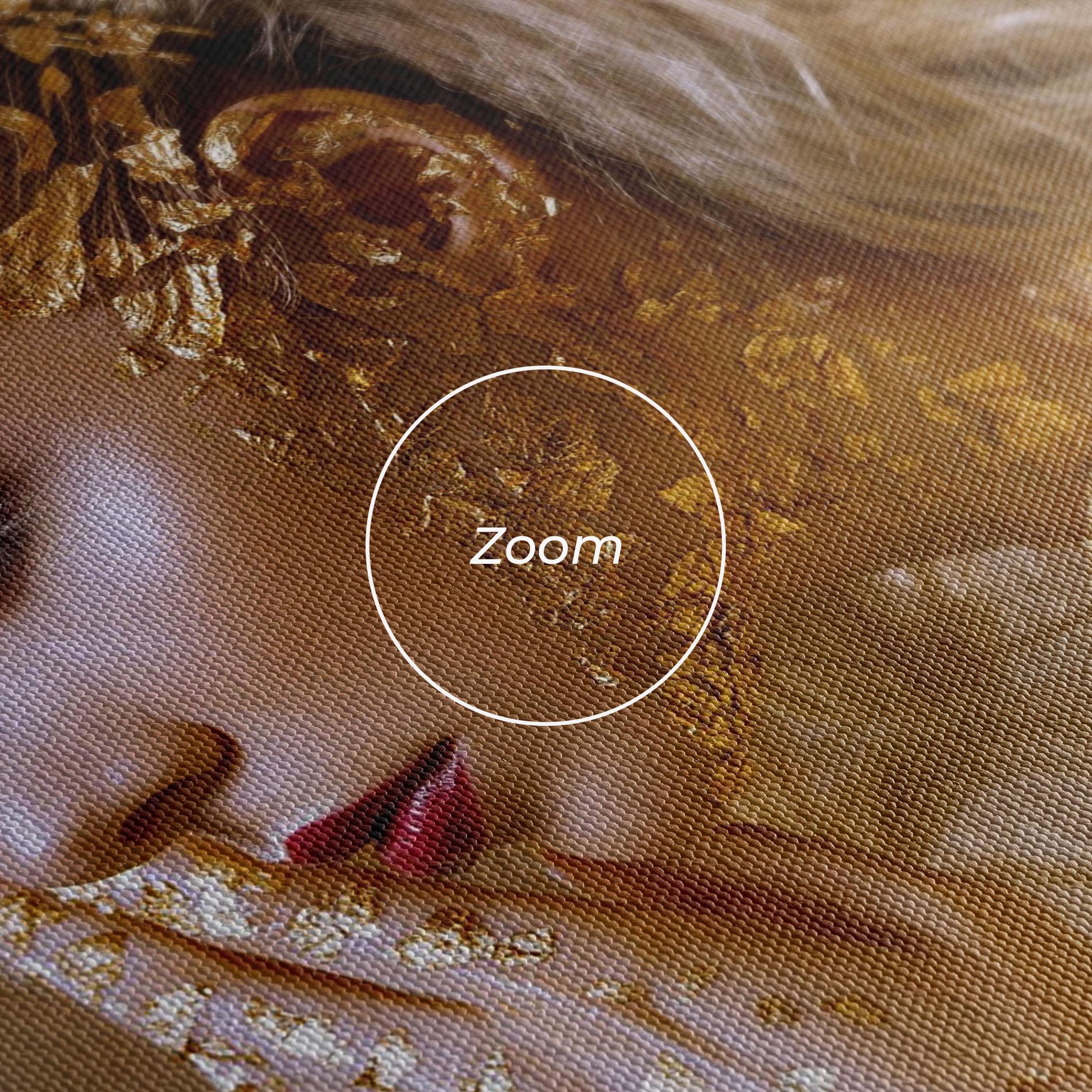 Leinwandbild Gold Paper Makeup mockup 3