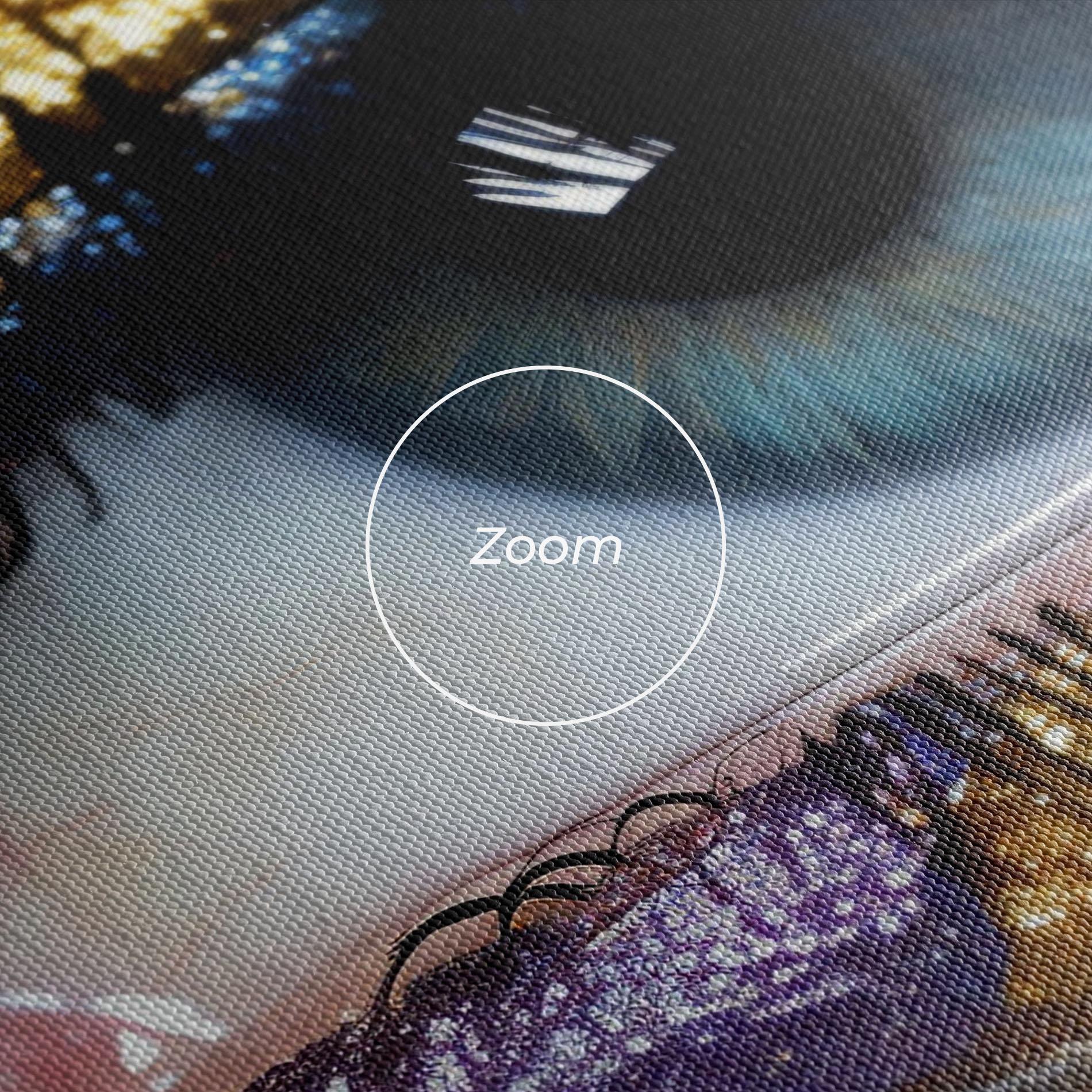 Leinwandbild Golden Purple Make Up mockup 3