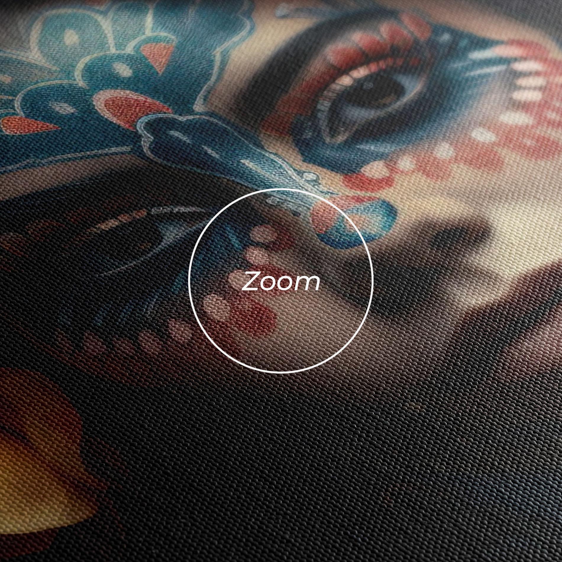 Leinwandbild Skull Makeup mockup 3