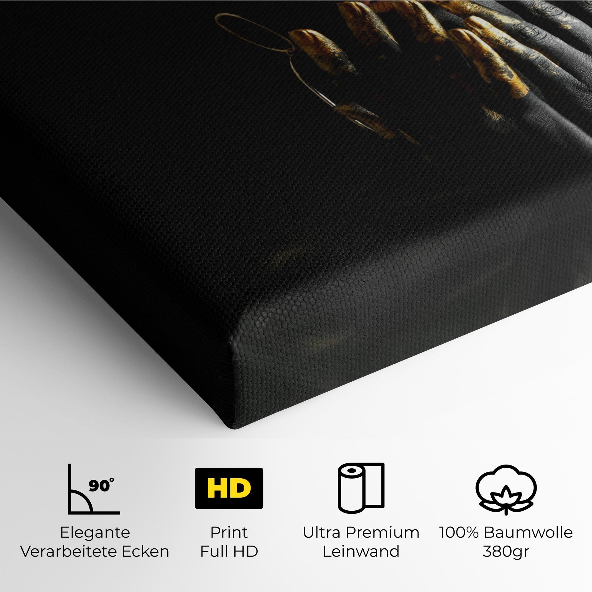 Leinwandbild Black Golden Makeup mockup 4