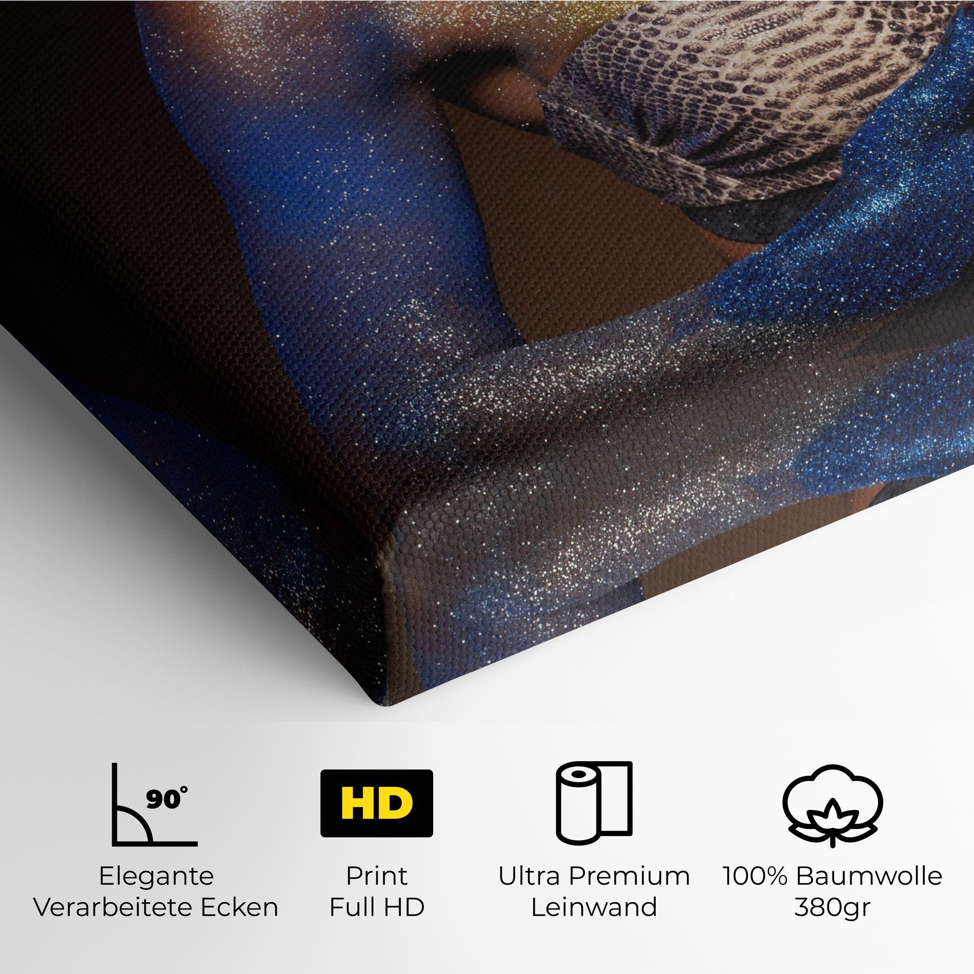 Leinwandbild Blue Hair Make Up mockup 4