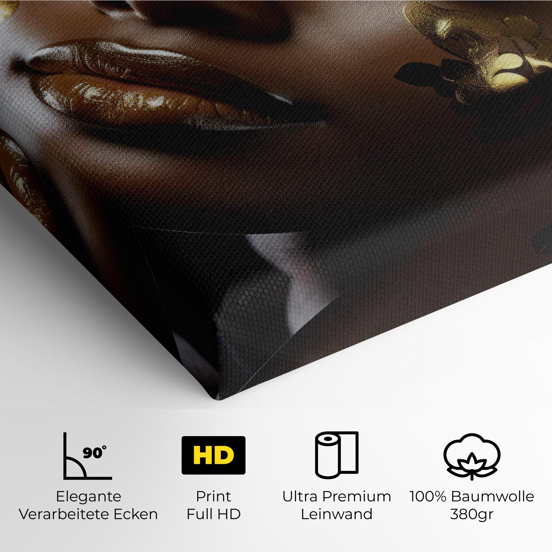 Leinwandbild Dark Blue Makeup mockup 4