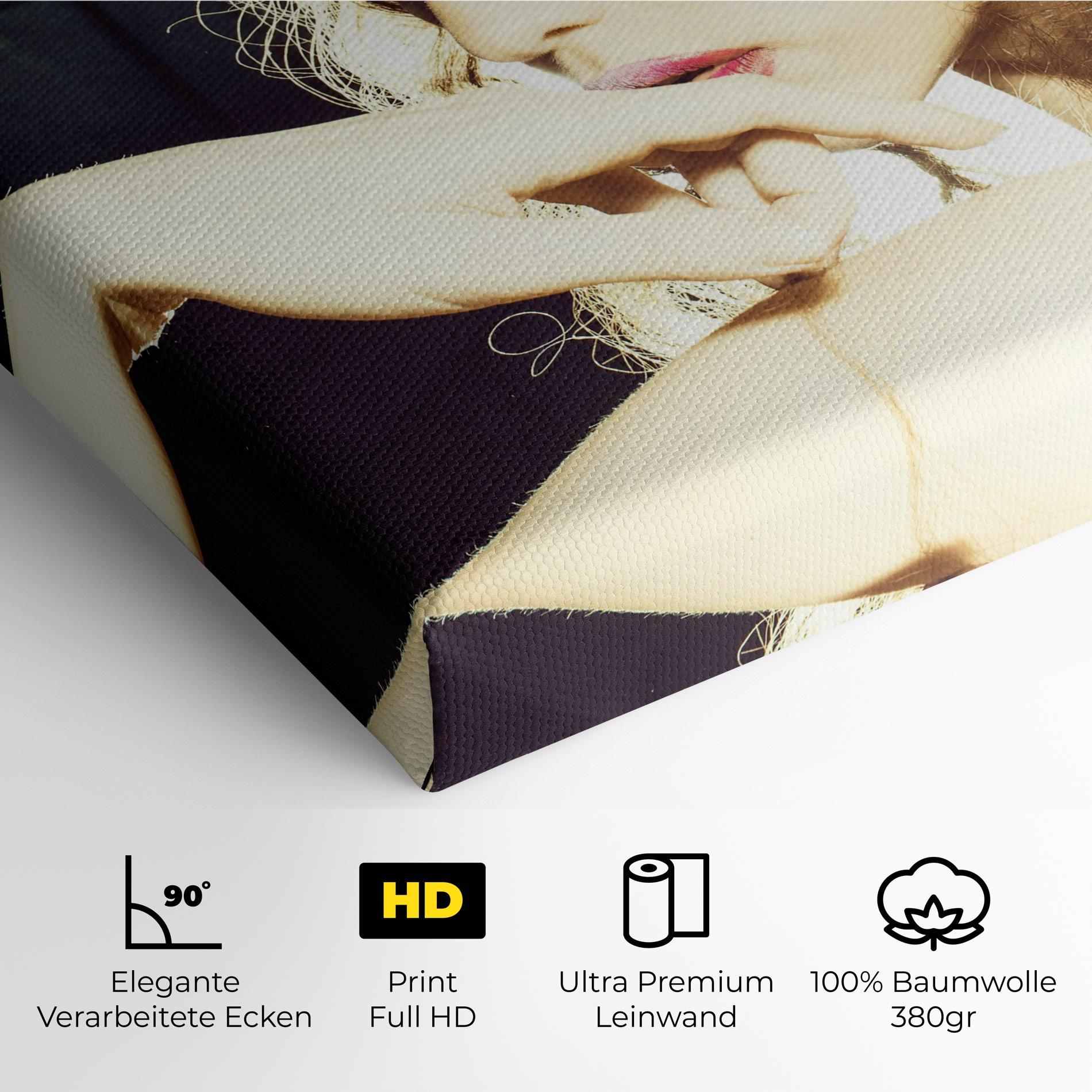 Leinwandbild False Feather Eyelashes mockup 4