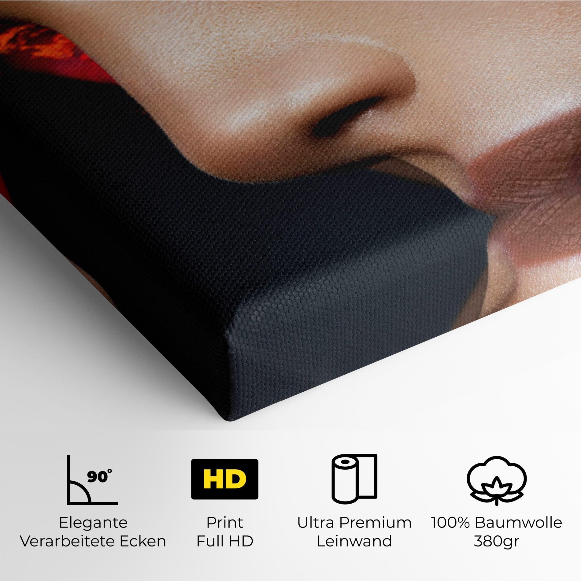 Leinwandbild Fire Make Up mockup 4