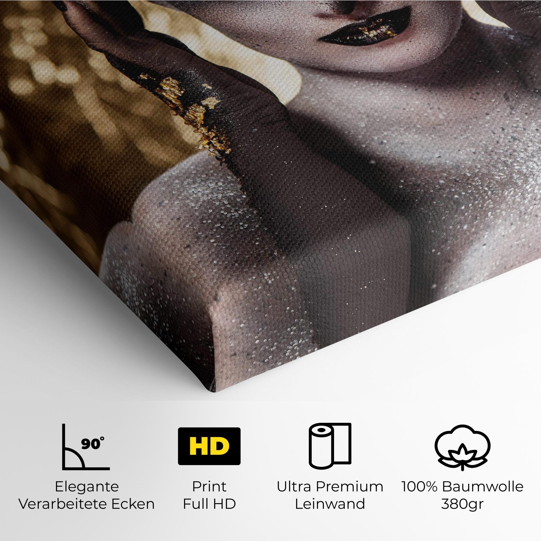 Leinwandbild Glitter Artistic Makeup mockup 4
