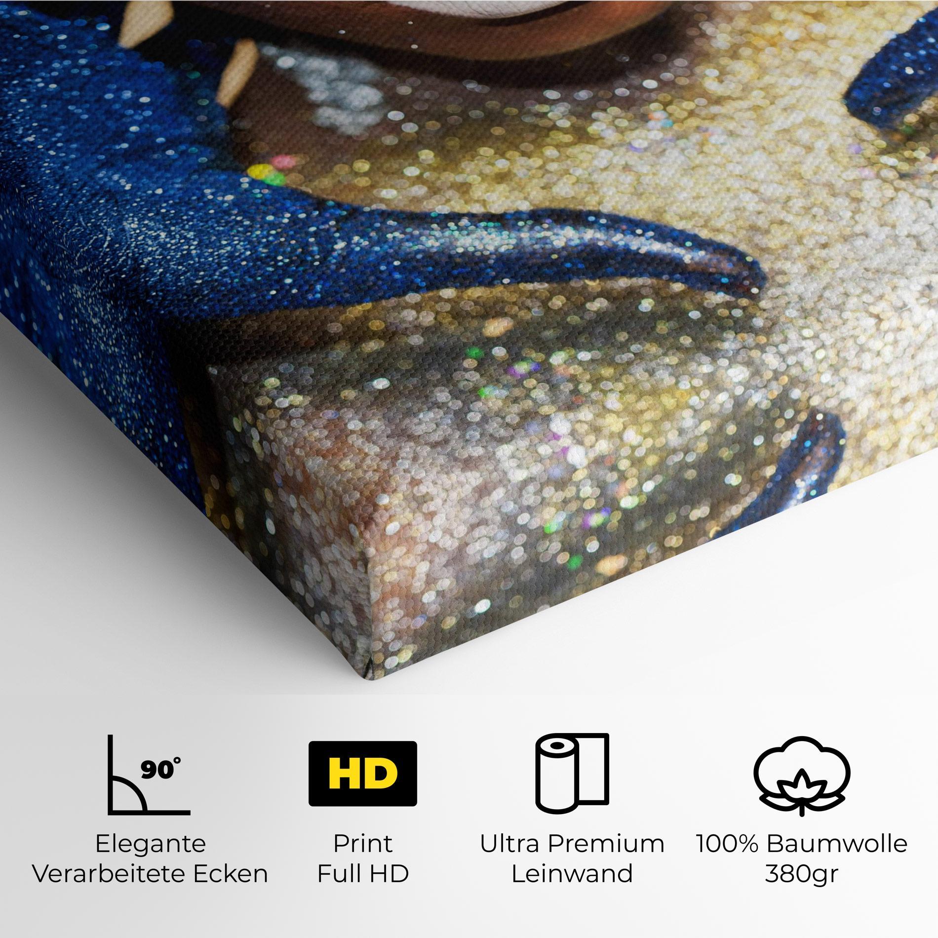 Leinwandbild Glue Gold Glitter mockup 4