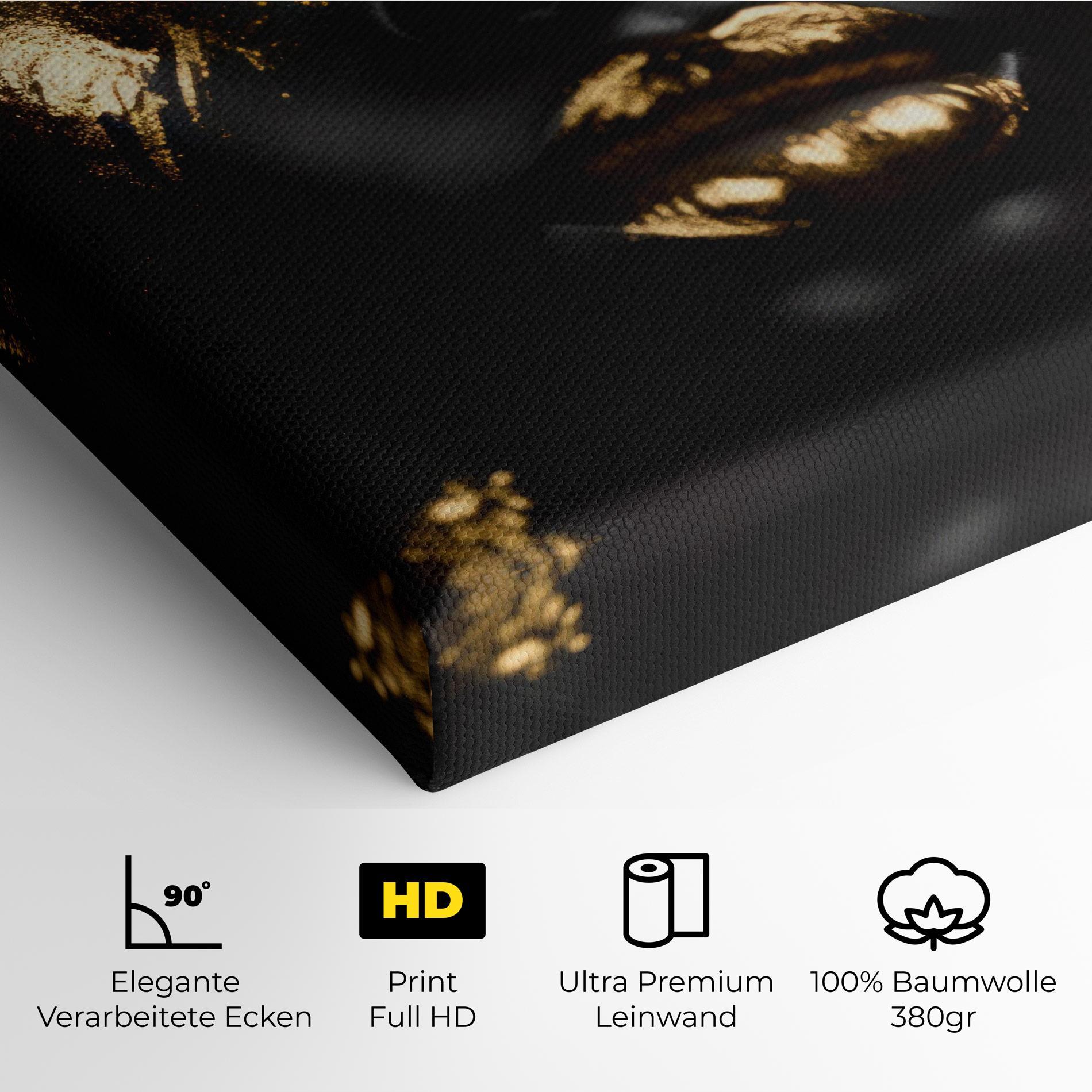 Leinwandbild Gold Eyes Makeup mockup 4