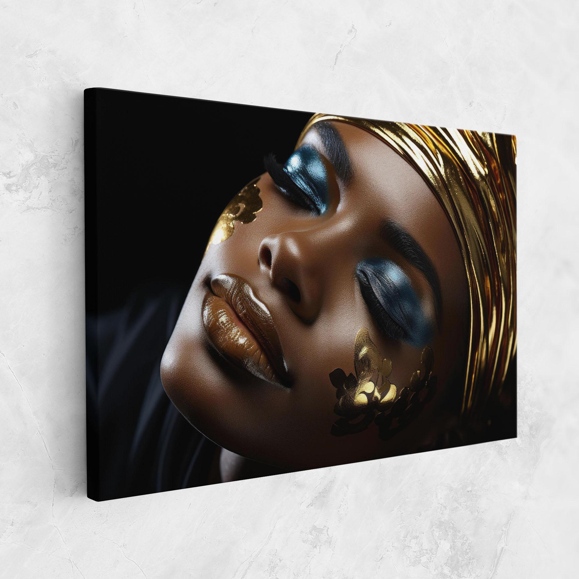 Leinwandbild Dark Blue Makeup mockup 1