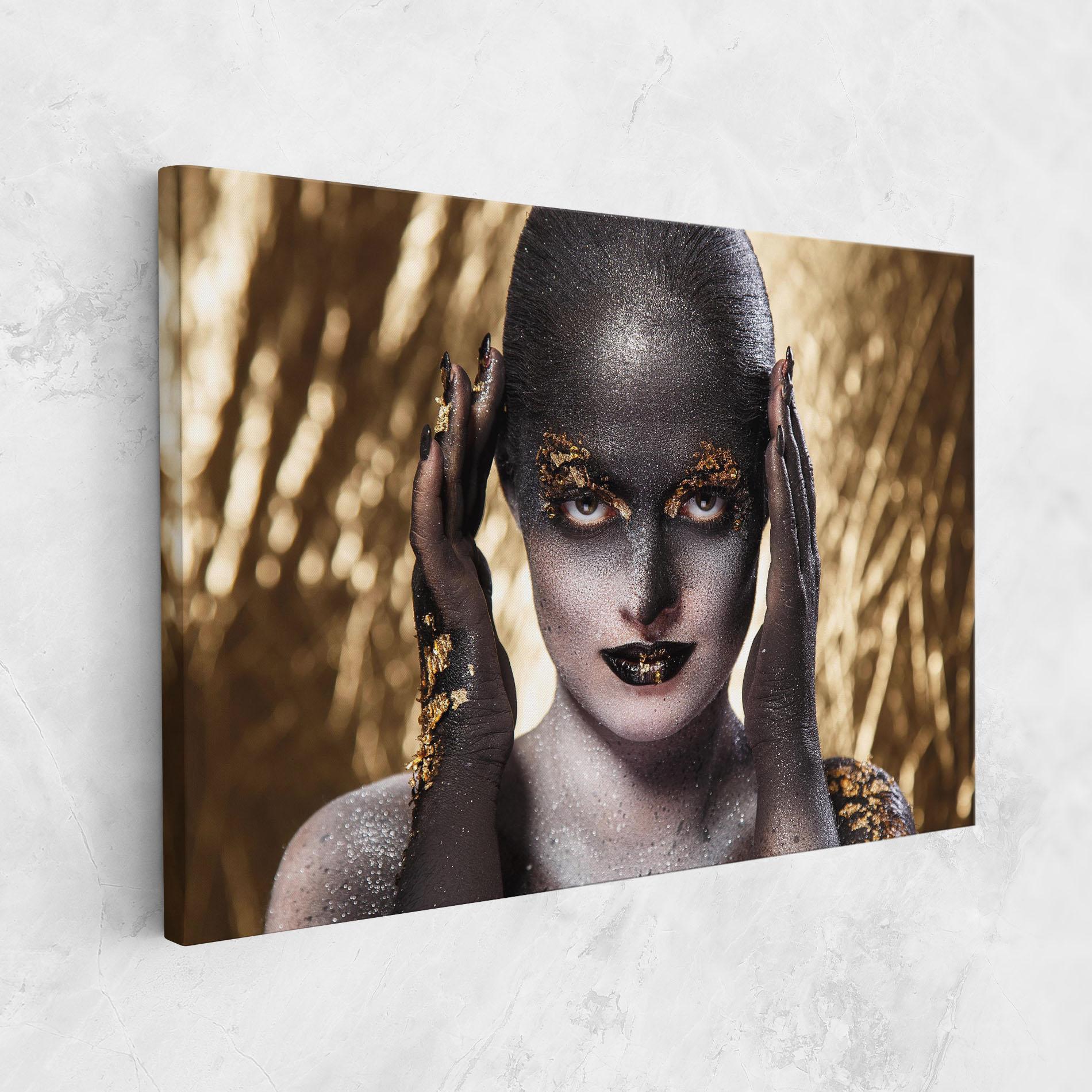 Leinwandbild Glitter Artistic Makeup mockup 1