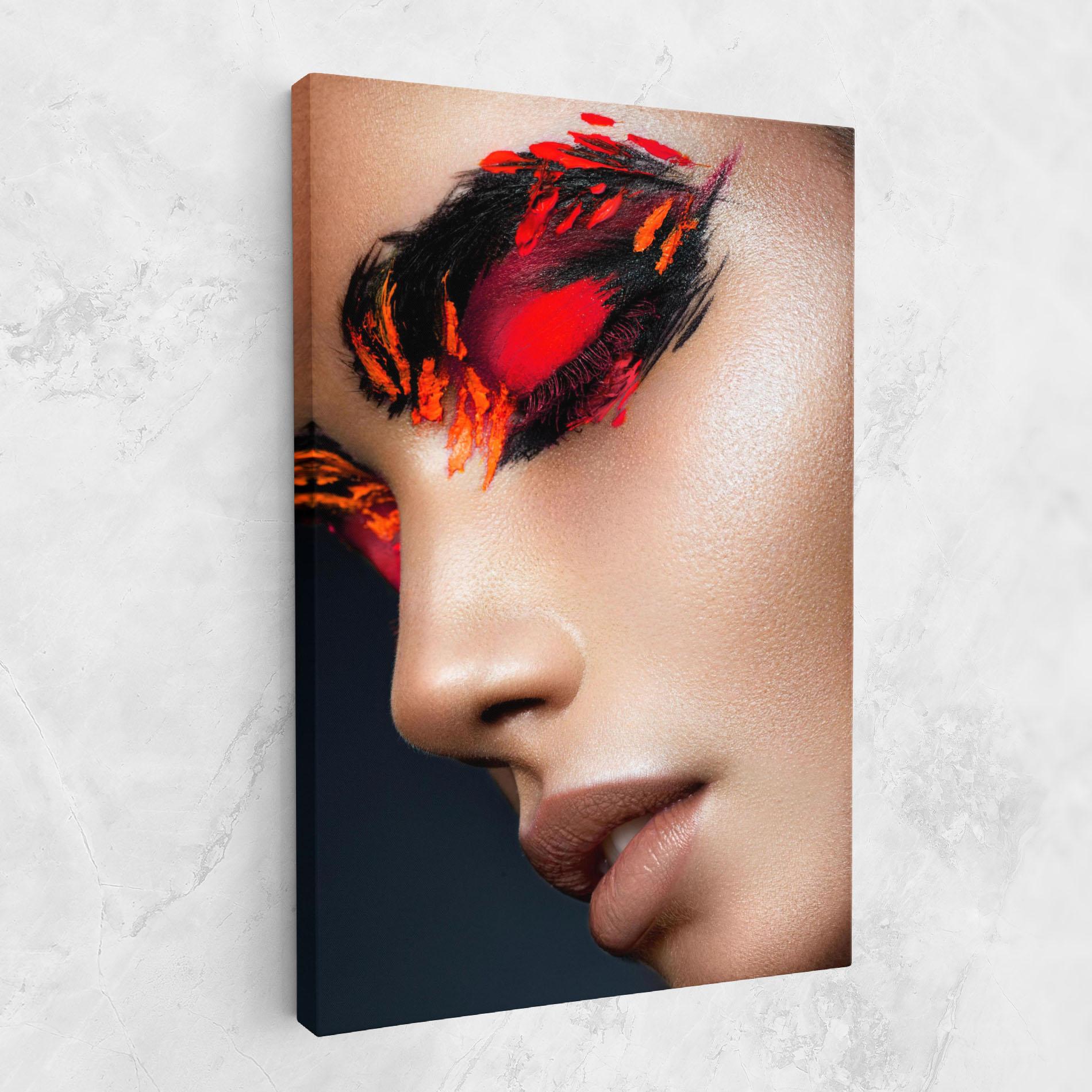 Leinwandbild Fire Make Up mockup 1