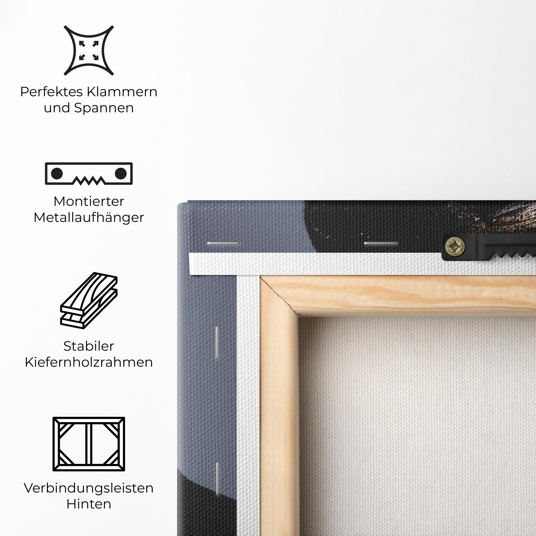 Leinwandbild Artistic Black Makeup mockup 5