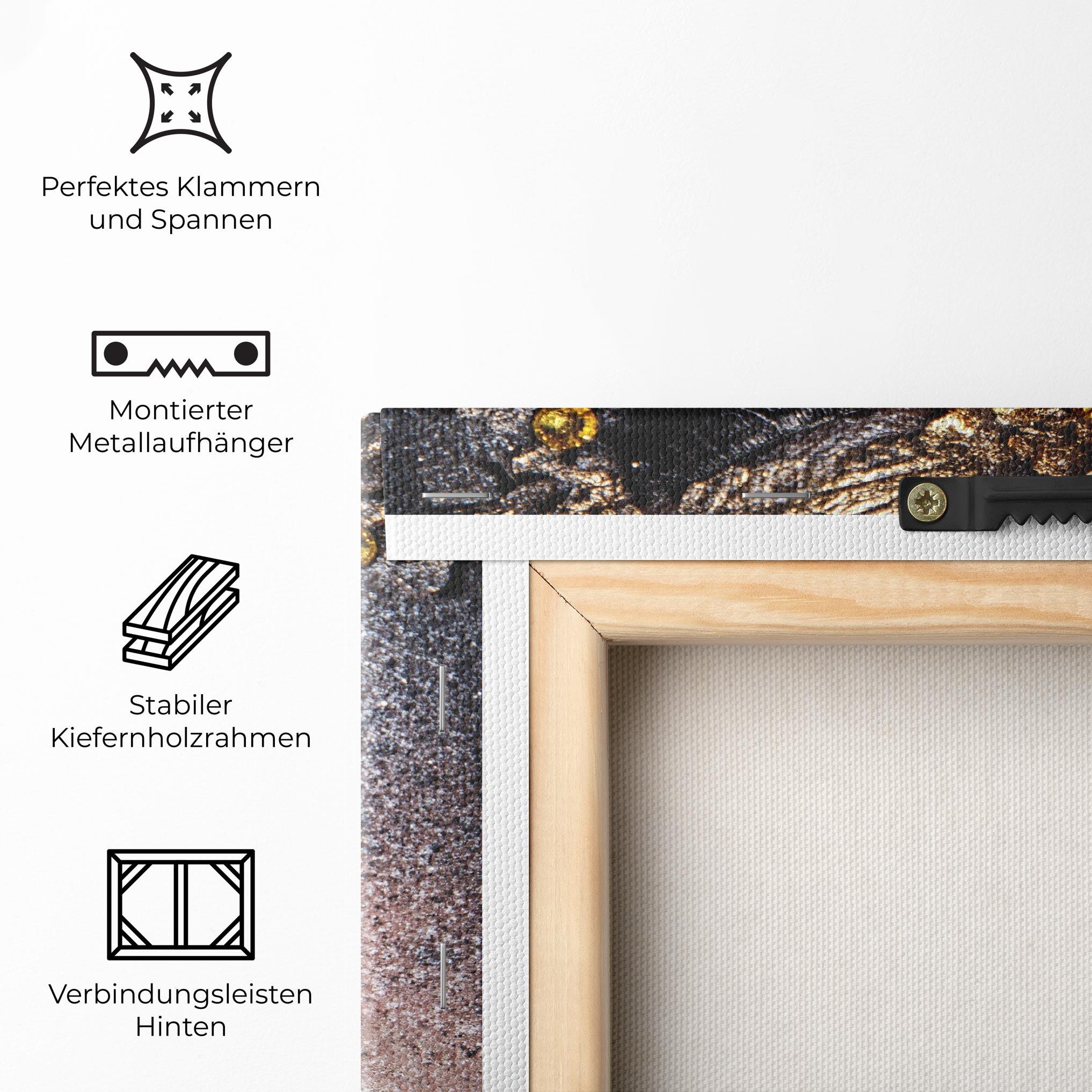 Leinwandbild Beautiful Gold Artistic Makeup mockup 5