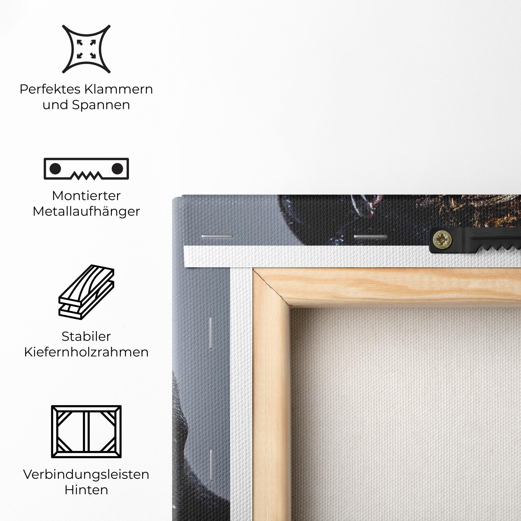 Leinwandbild Black Artistic Makeup mockup 5