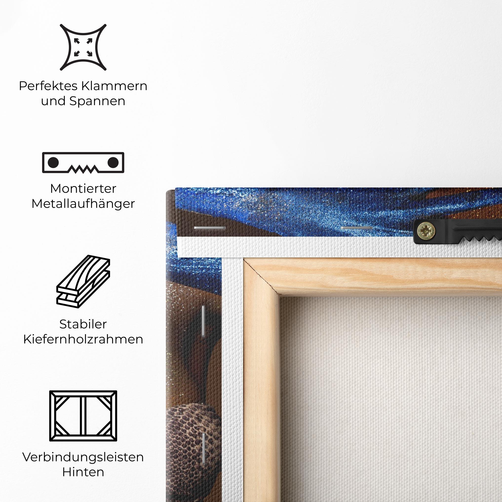 Leinwandbild Blue Hair Make Up mockup 5