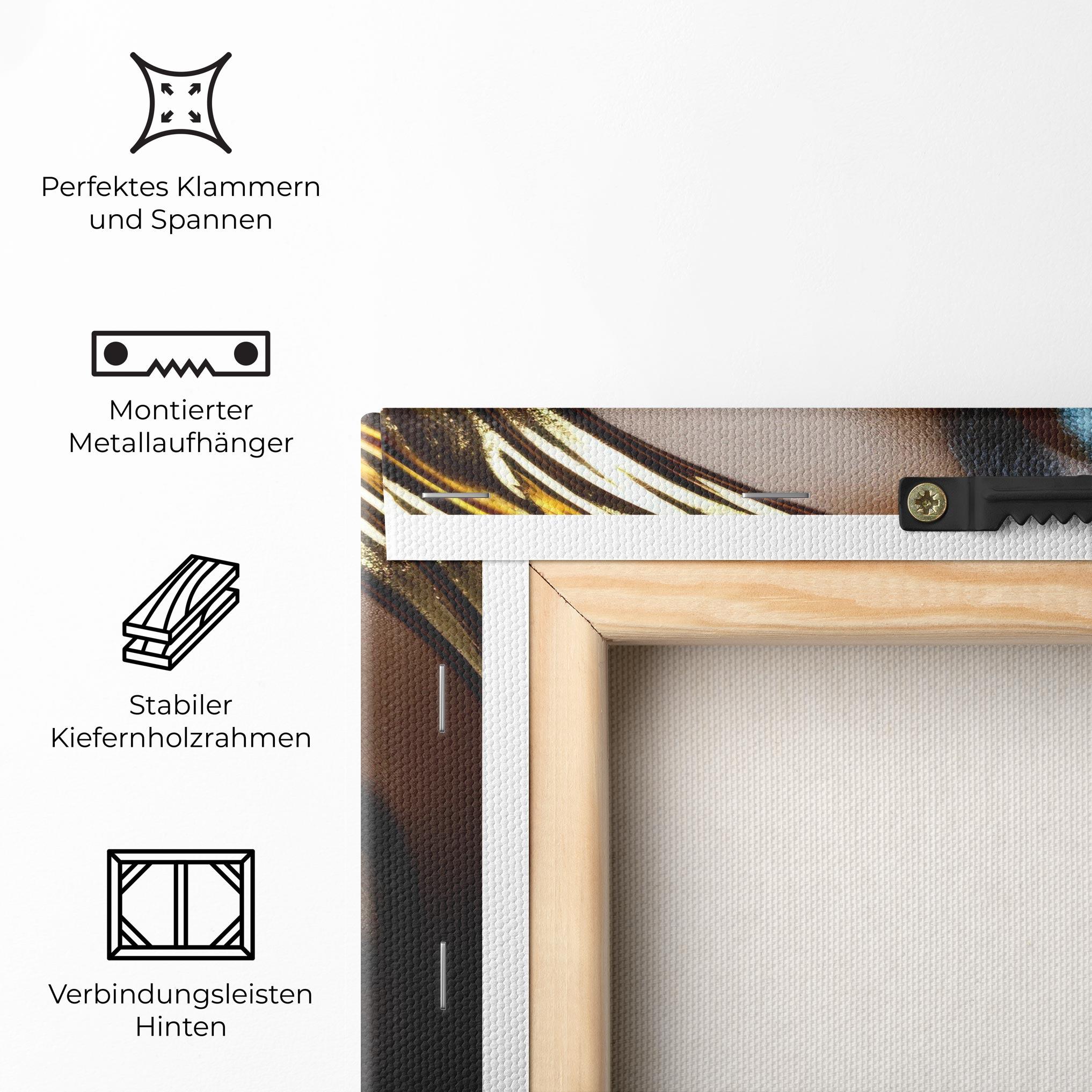 Leinwandbild Dark Blue Makeup mockup 5