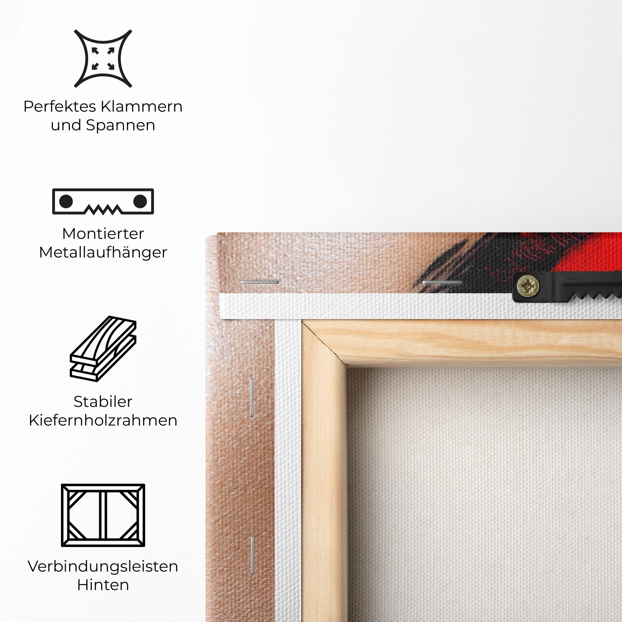 Leinwandbild Fire Make Up mockup 5