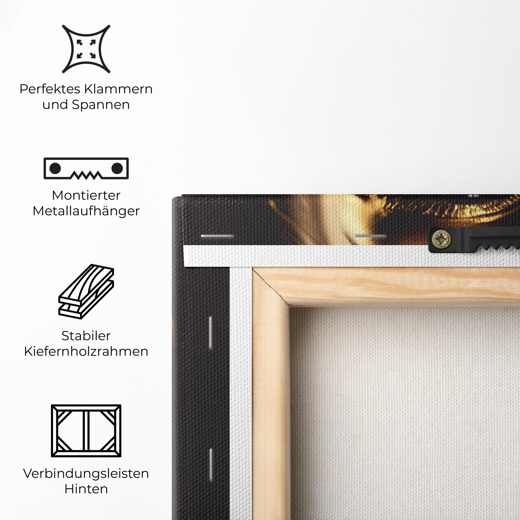 Leinwandbild Gold Dripping Makeup mockup 5