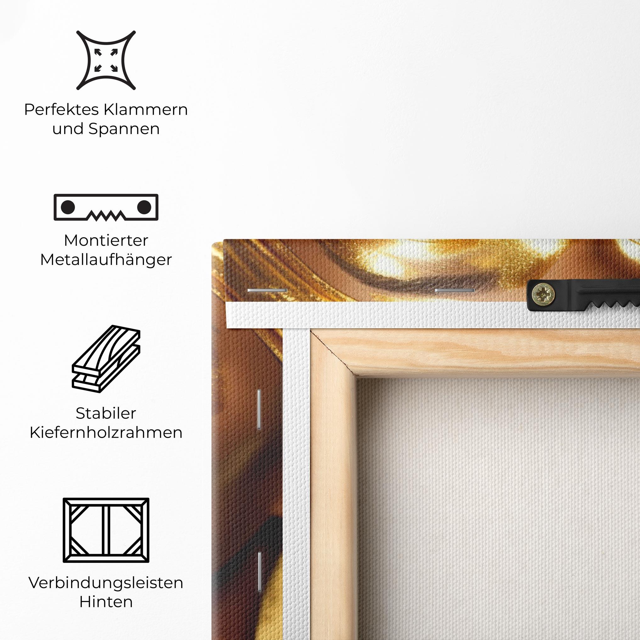 Leinwandbild Gold Headdress mockup 5