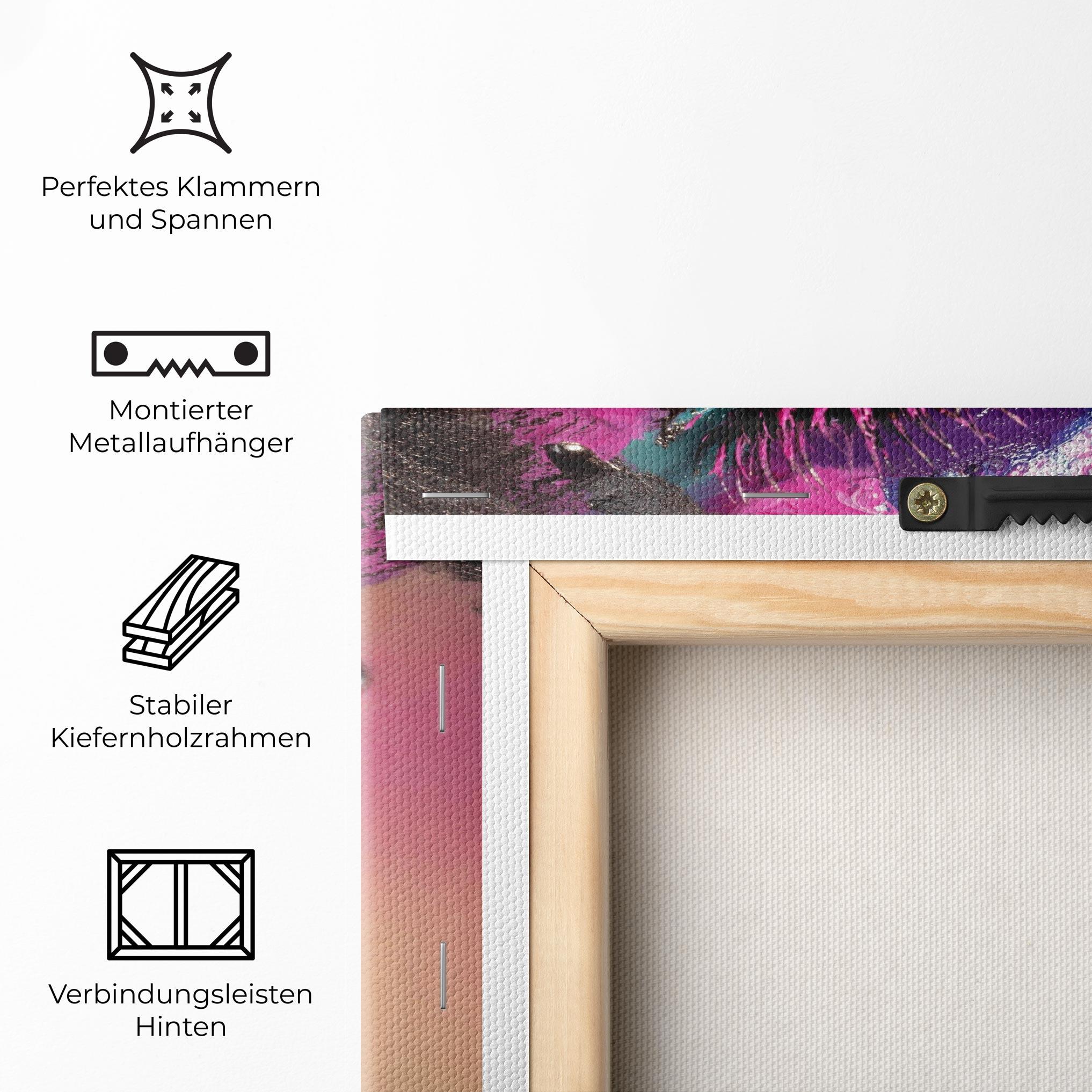 Leinwandbild Pretty Pink Eyelashes mockup 5