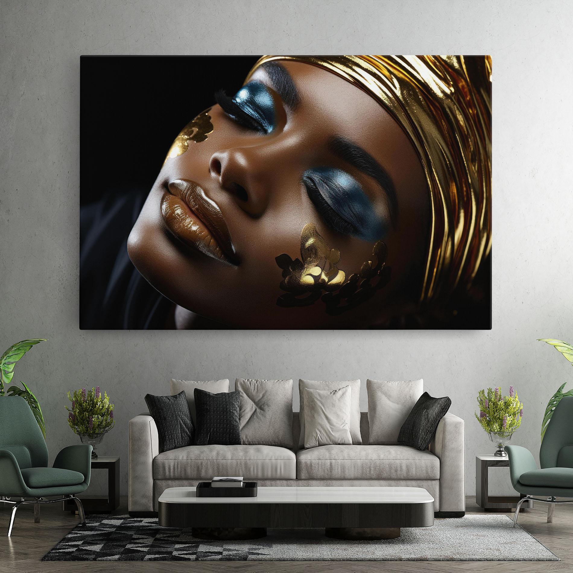 Leinwandbild Dark Blue Makeup mockup 7