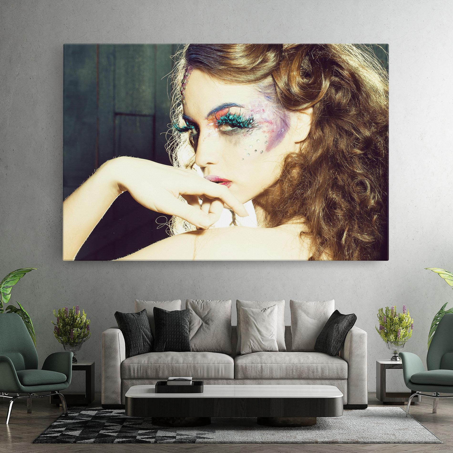 Leinwandbild False Feather Eyelashes mockup 7