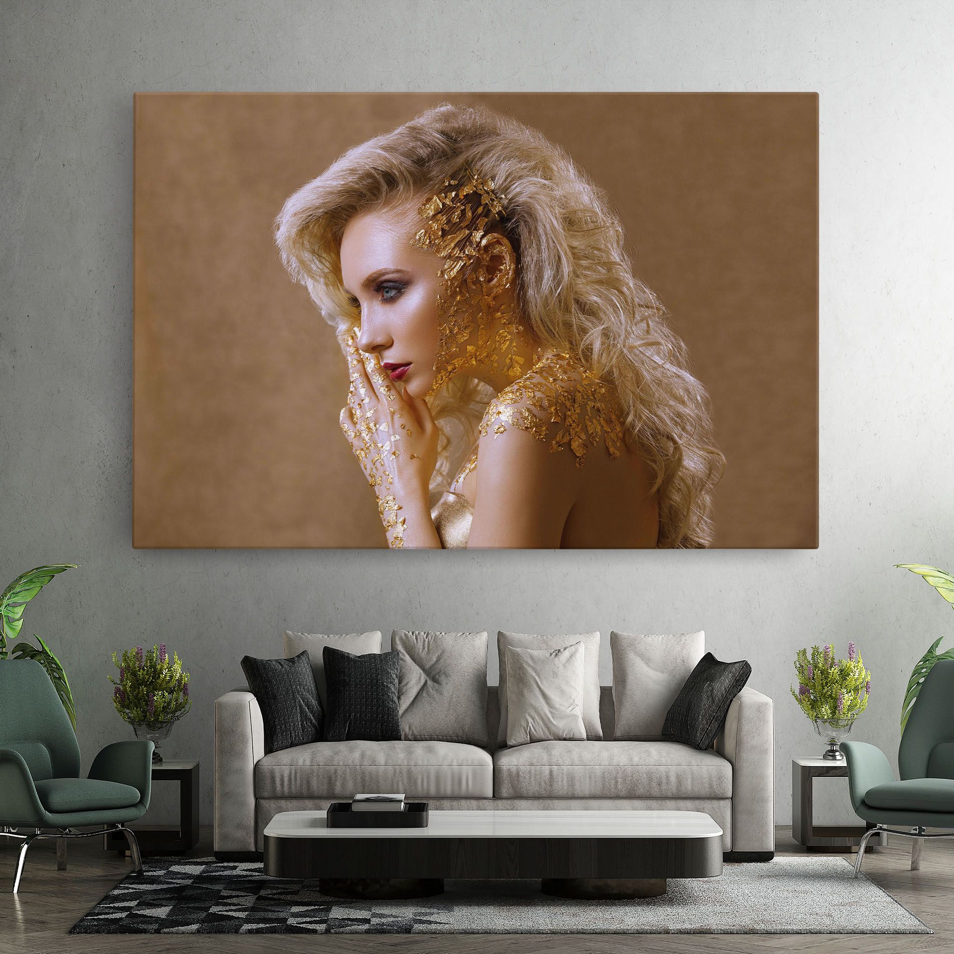 Gold Paper Makeup mockup 7