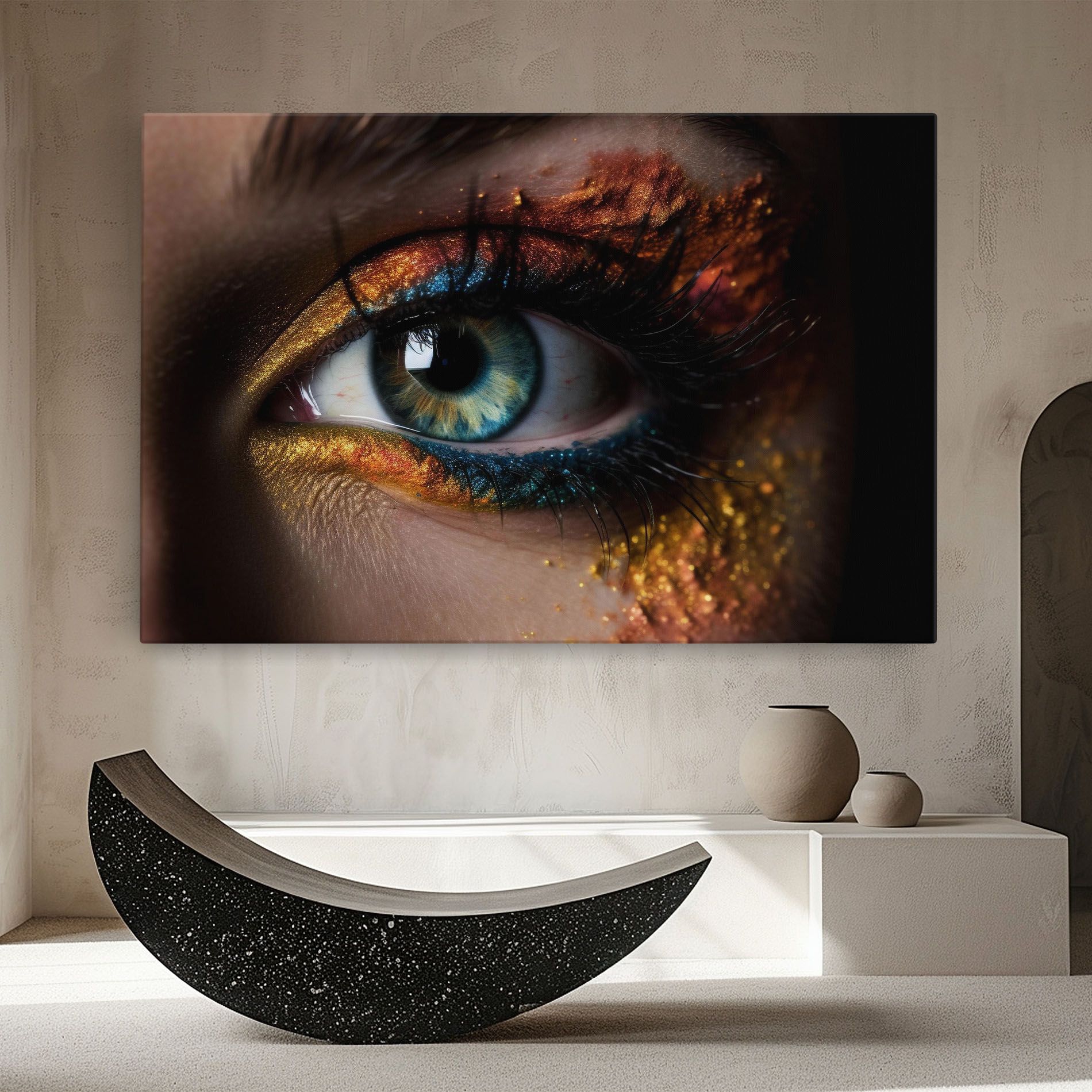 Blue Green Eye Makeup mockup 8