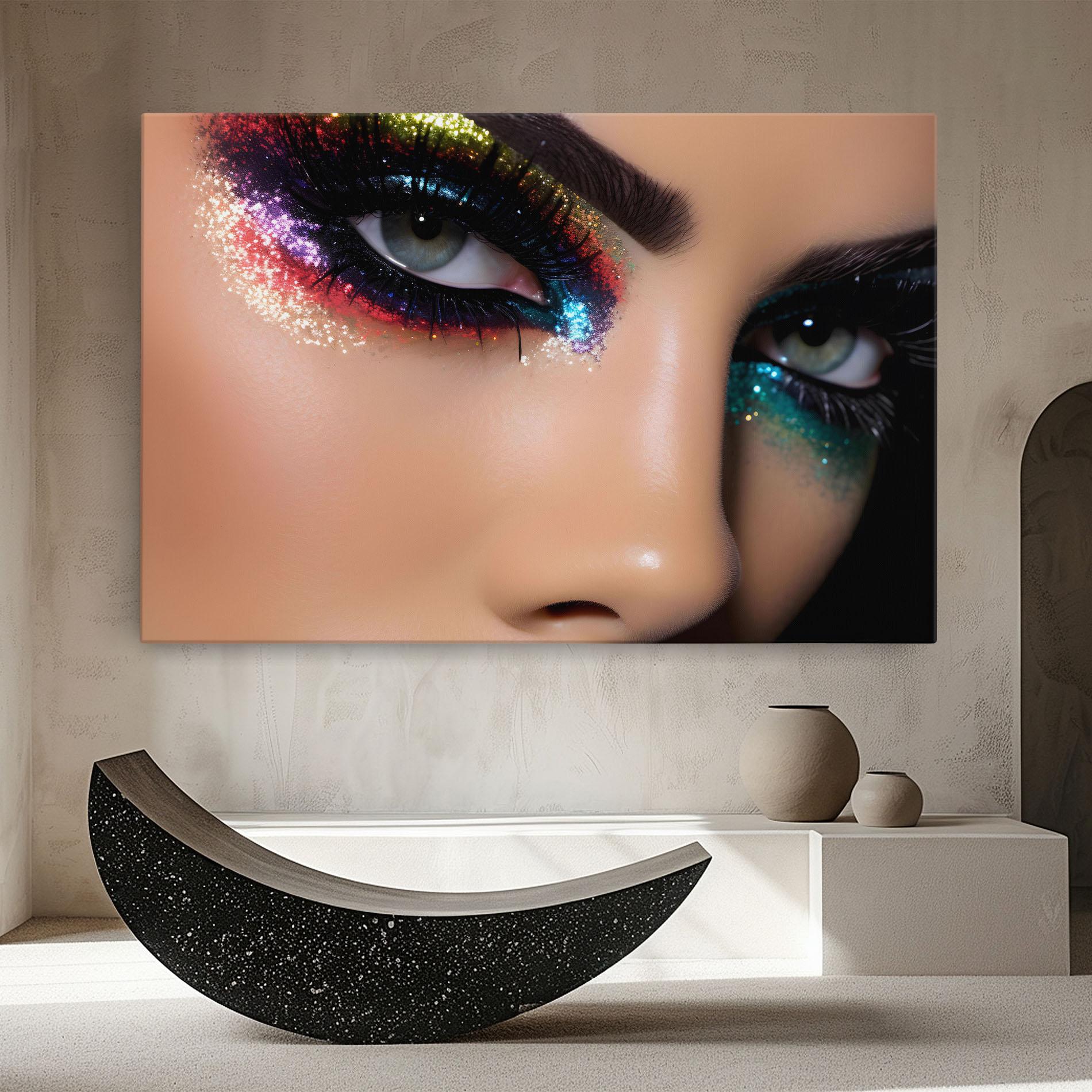 Leinwandbild Feminine Makeup Model mockup 8