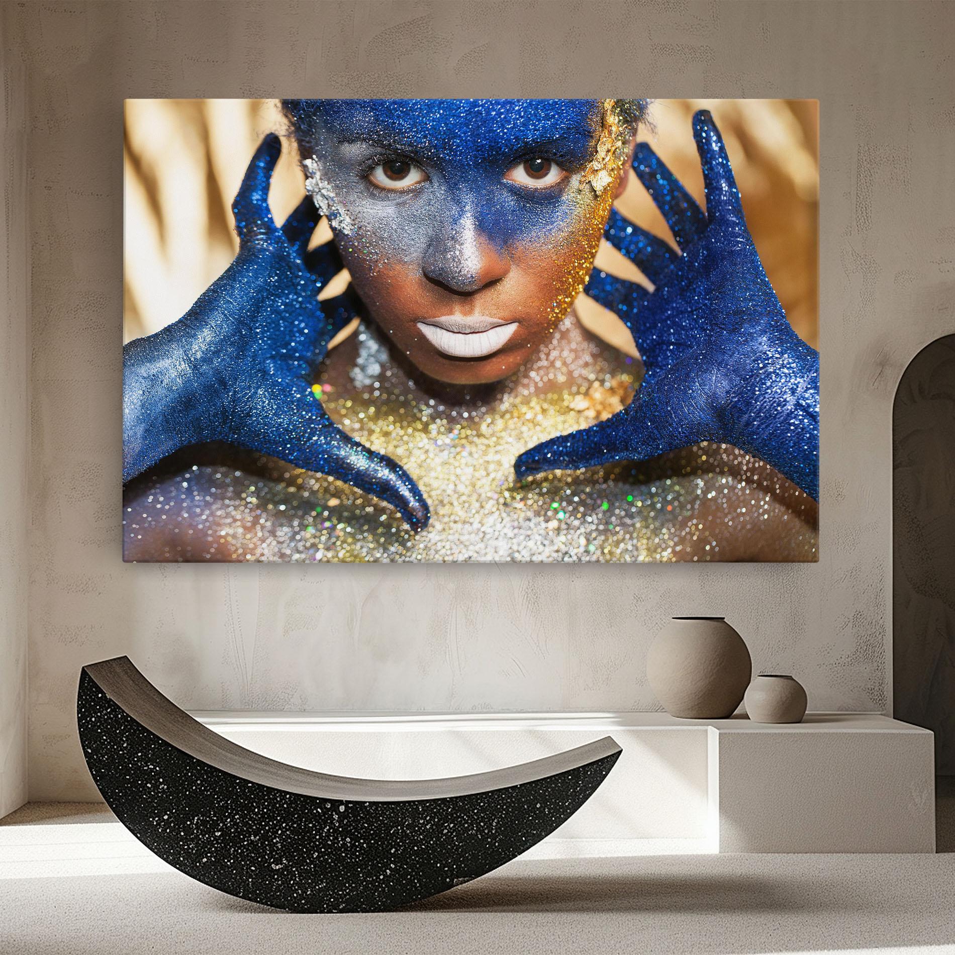 Leinwandbild Glue Gold Glitter mockup 8