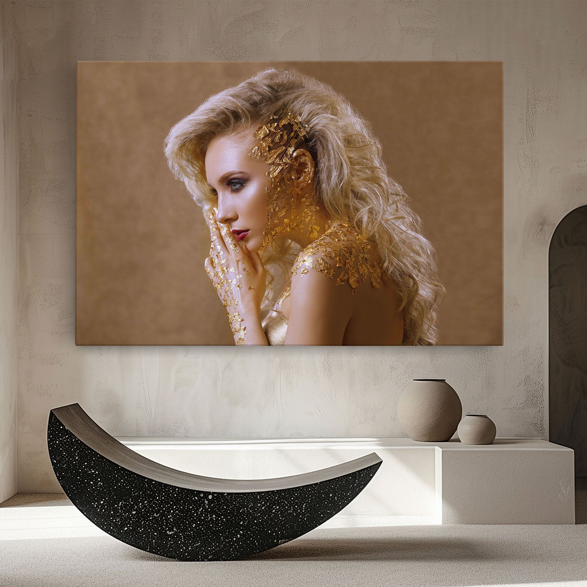 Gold Paper Makeup mockup 8