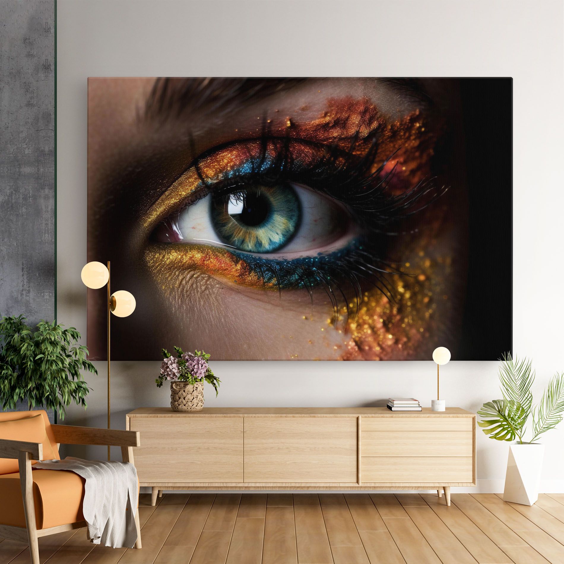 Blue Green Eye Makeup mockup 9