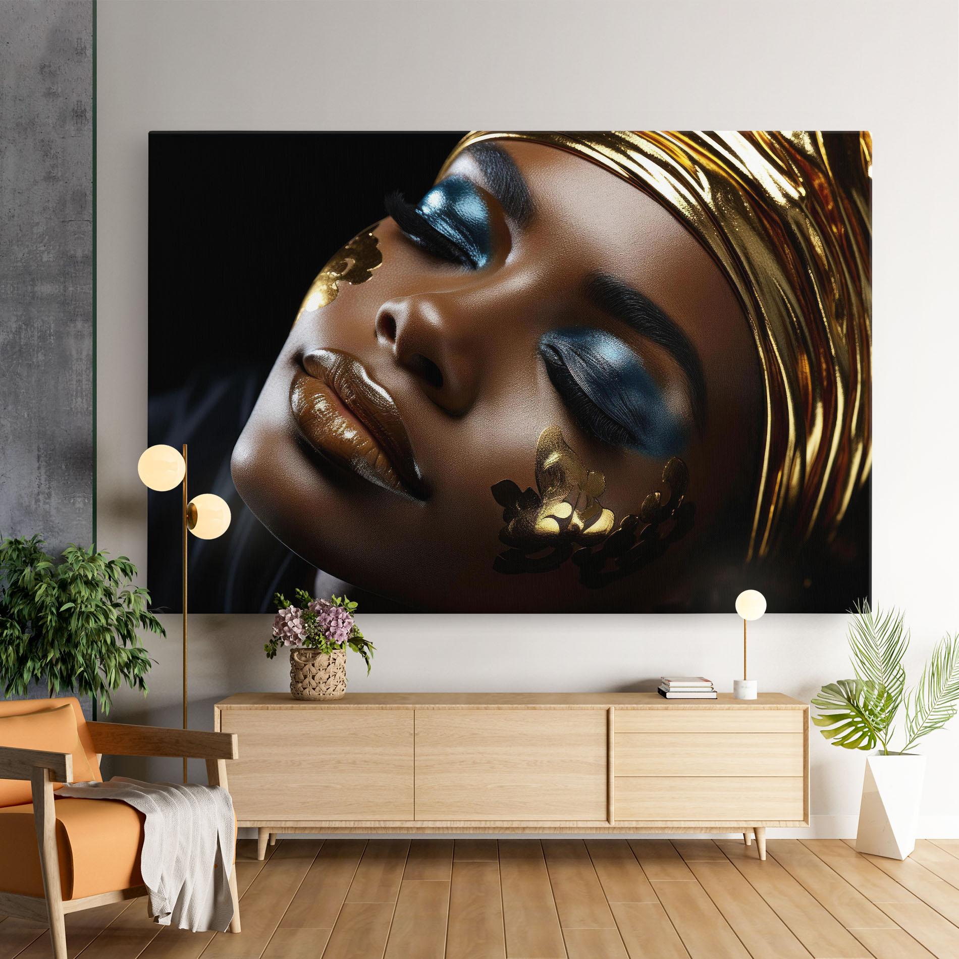 Leinwandbild Dark Blue Makeup mockup 9