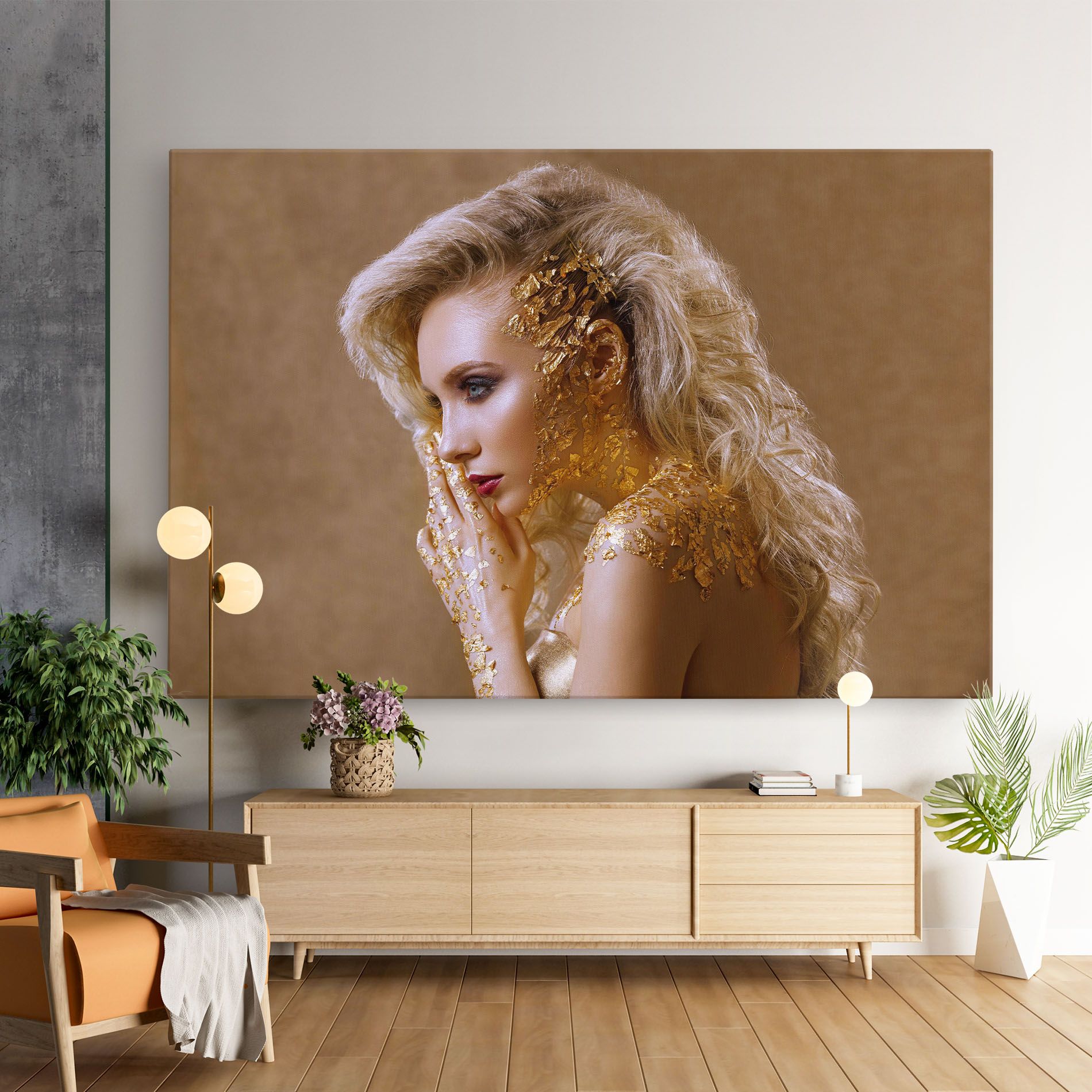 Gold Paper Makeup mockup 9